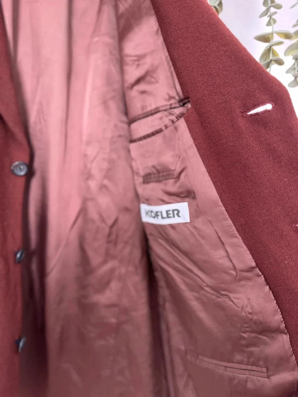 Blazer en laine Hugo Boss marron taille 48/L - Photo 6/11