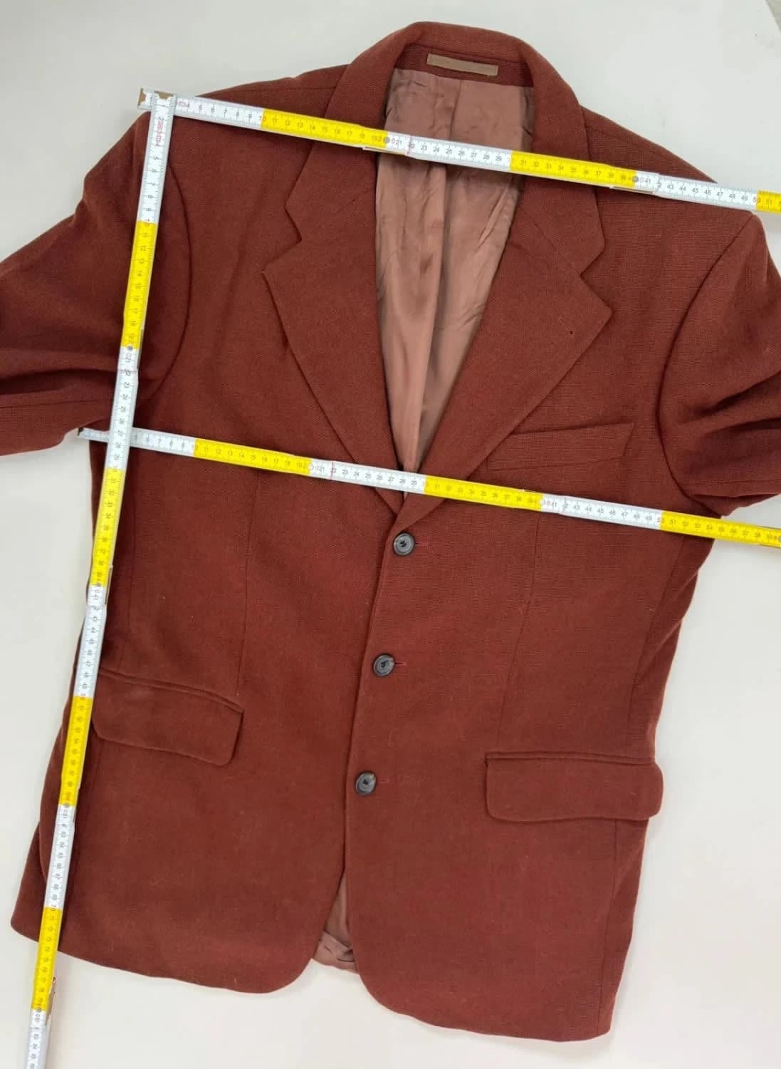 Blazer en laine Hugo Boss marron taille 48/L - Photo 10/11