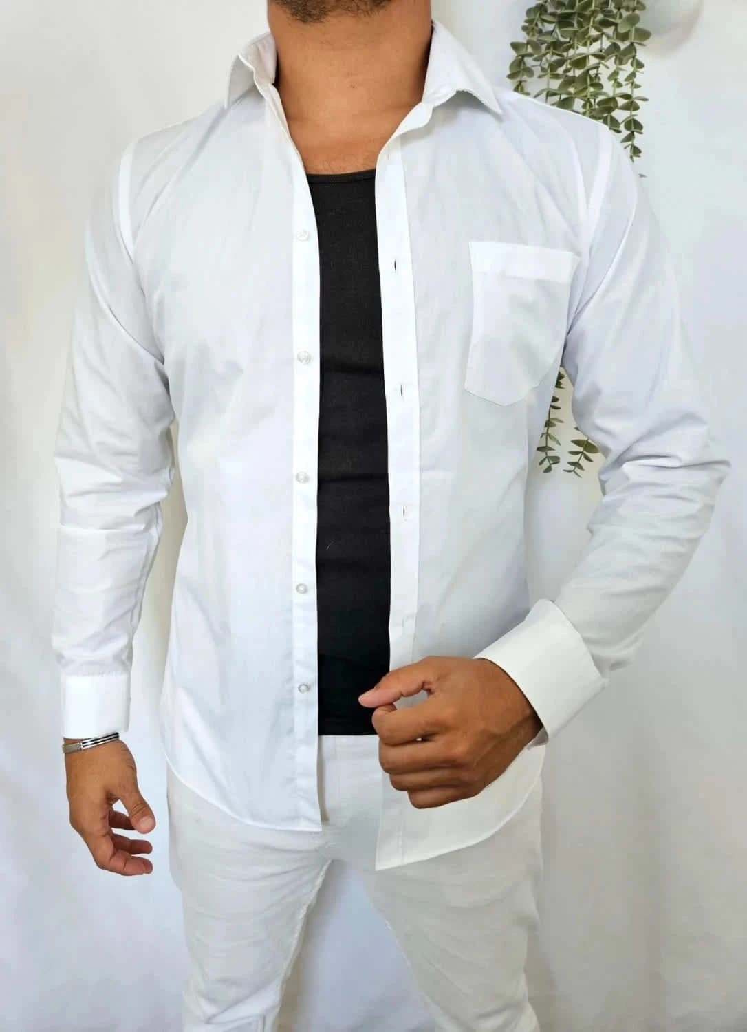 Chemise blanche Slim Fit George taille M - Photo 1/6