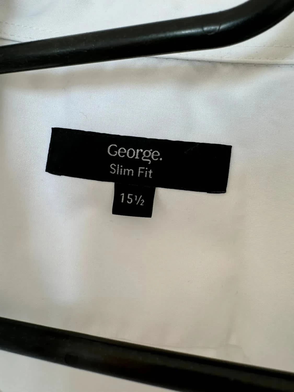 Chemise blanche Slim Fit George taille M - Photo 3/6