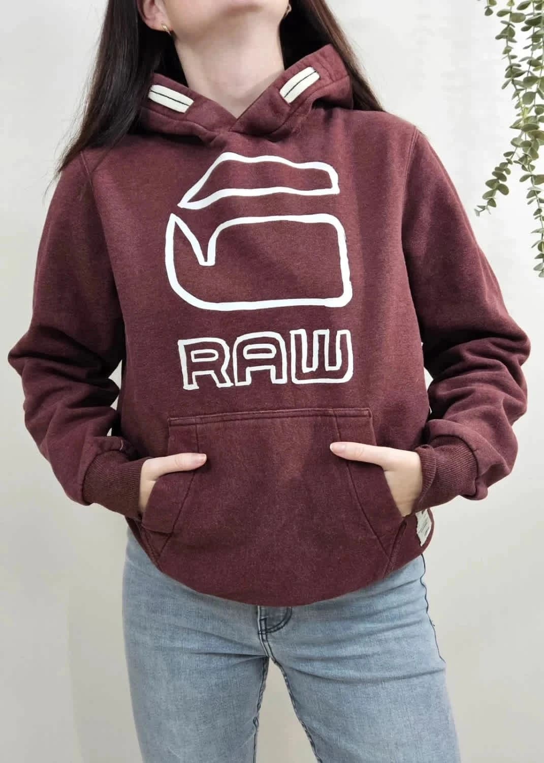 Sweat à capuche/Hoodie bordeaux G-Star Raw taille M - Photo 1/9