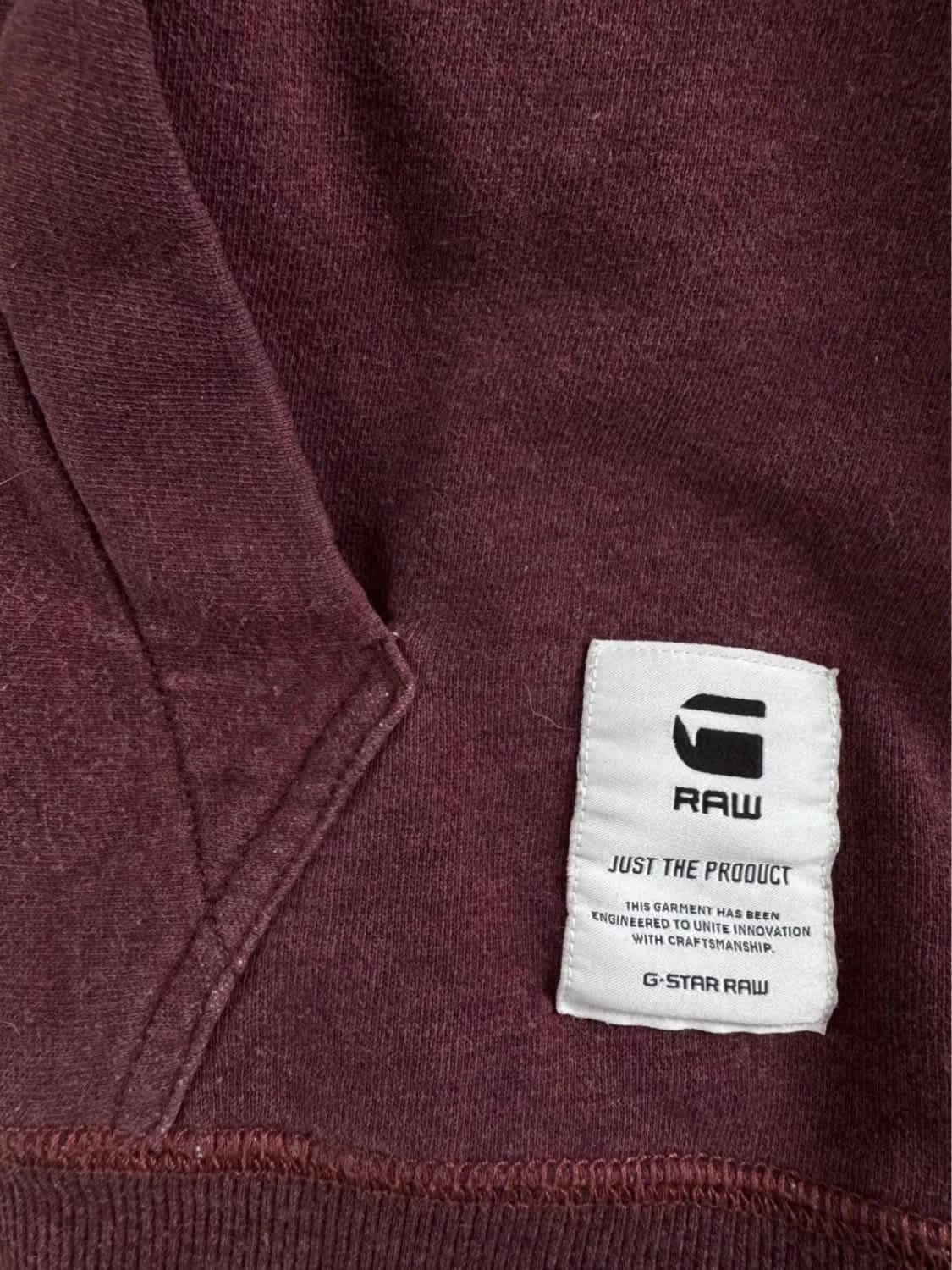 Sweat à capuche/Hoodie bordeaux G-Star Raw taille M - Photo 7/9