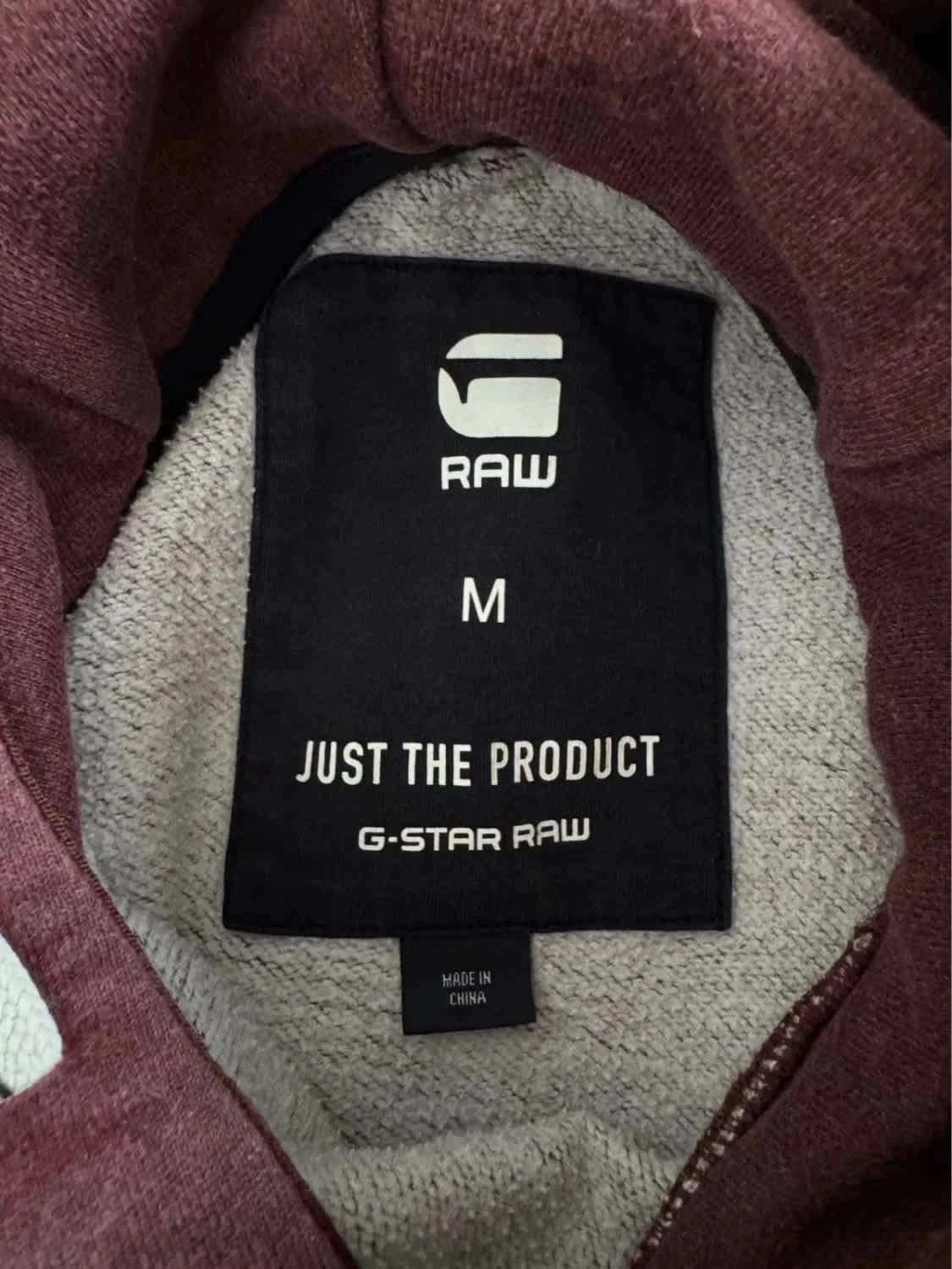Sweat à capuche/Hoodie bordeaux G-Star Raw taille M - Photo 9/9