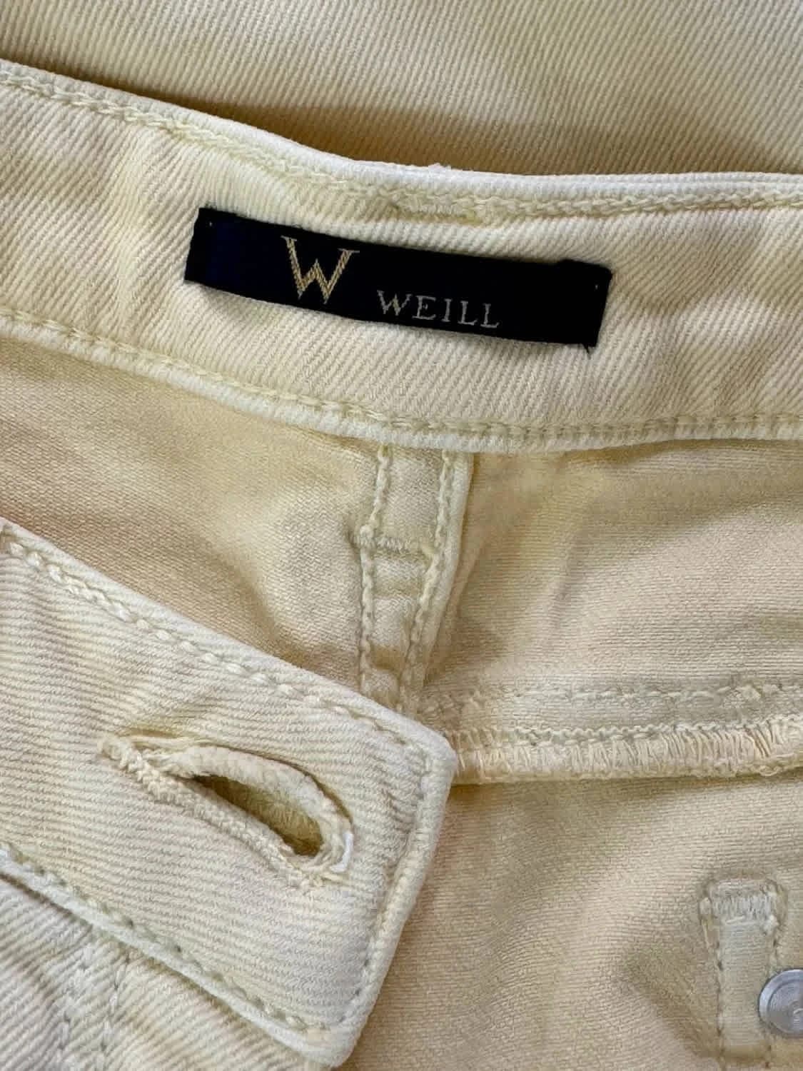 Pantalon droit Weill Jaune pastel taille 42 - Photo 5/6