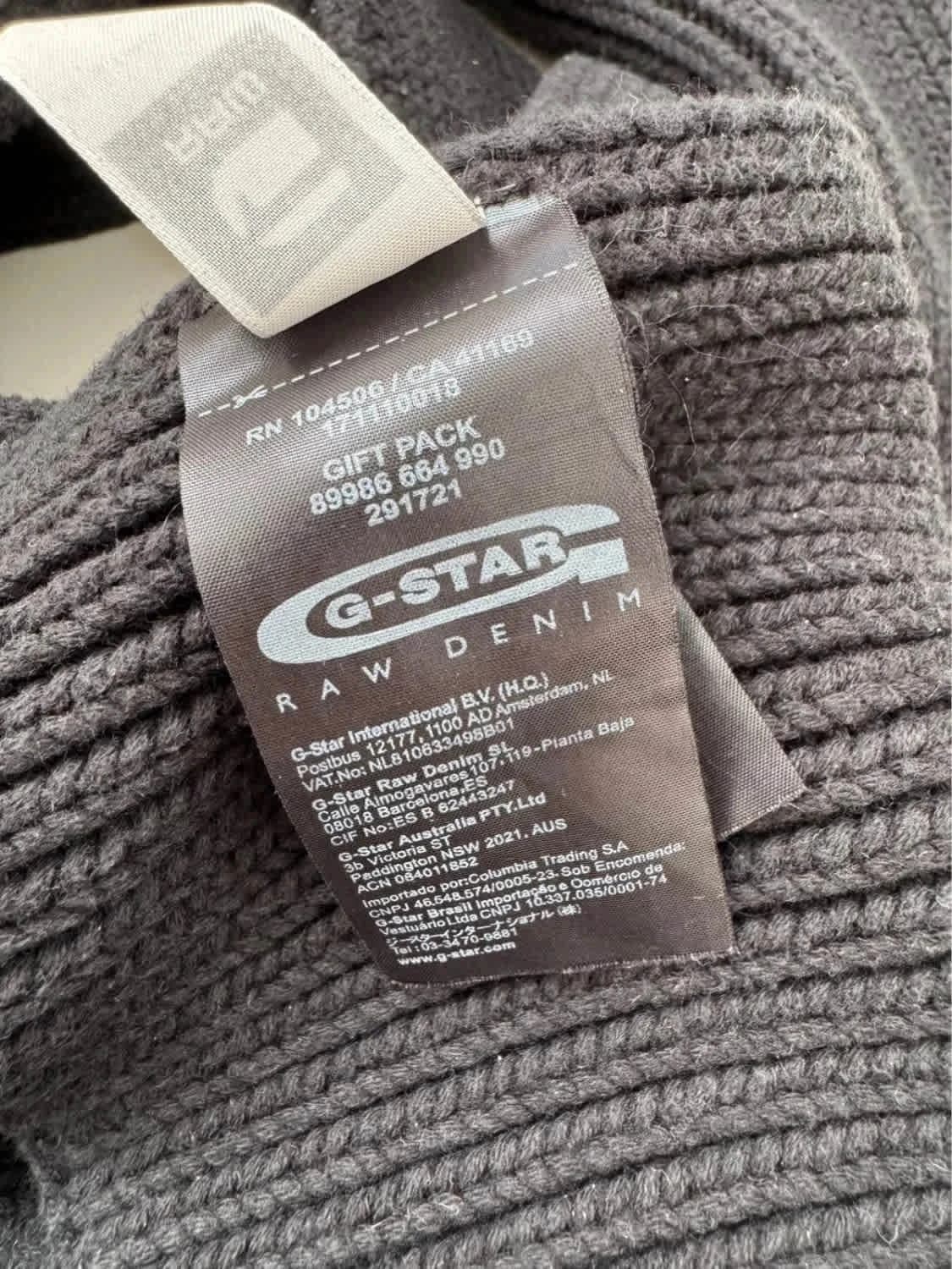 Écharpe noire G-Star Raw - Photo 3/4
