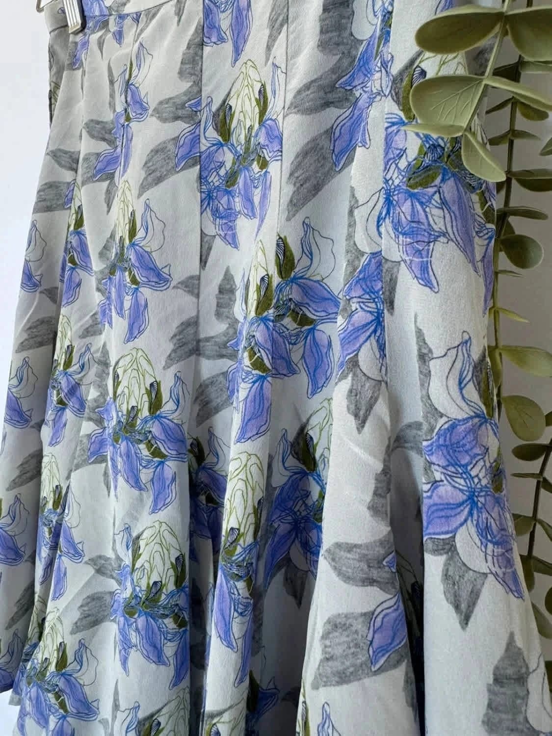 Jupe fleurie Cacharel violette taille S - Photo 3/5