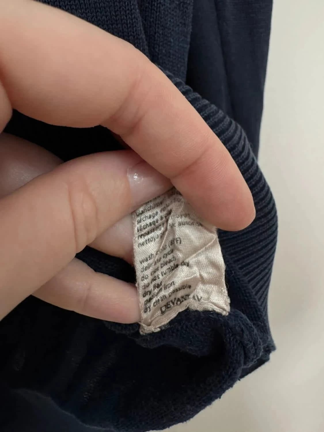 Pull col rond Lacoste Devanlay bleu marine taille 2 - Photo 6/7