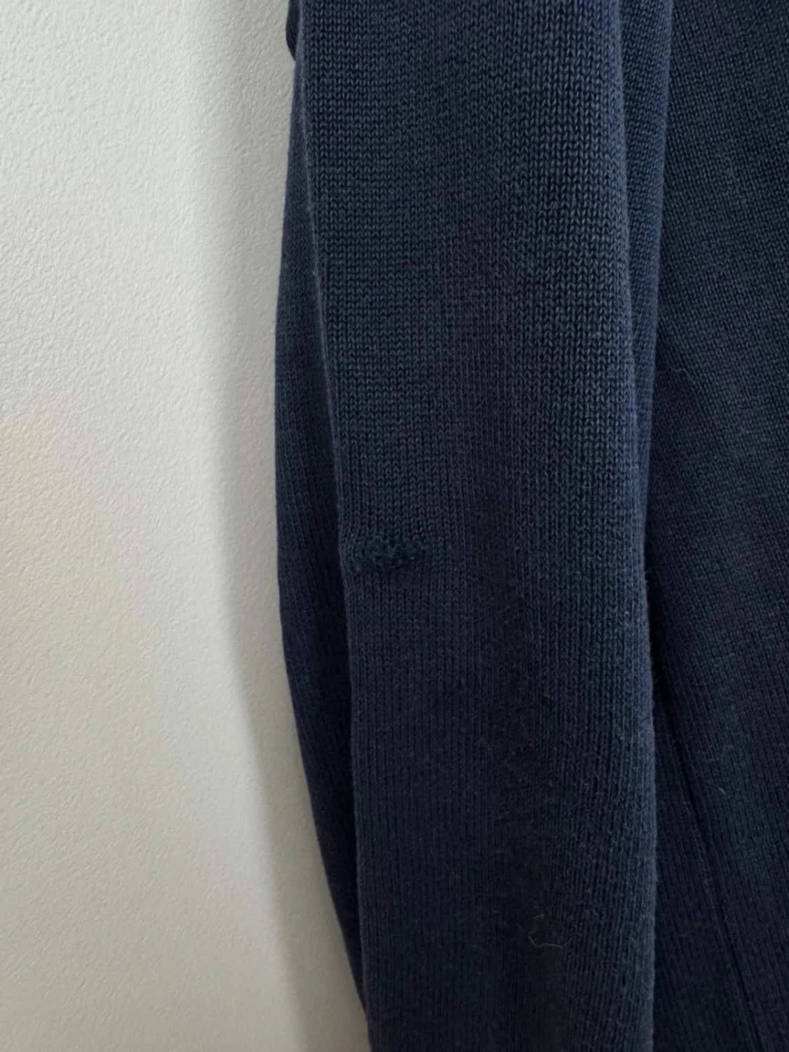 Pull col rond Lacoste Devanlay bleu marine taille 2 - Photo 7/7