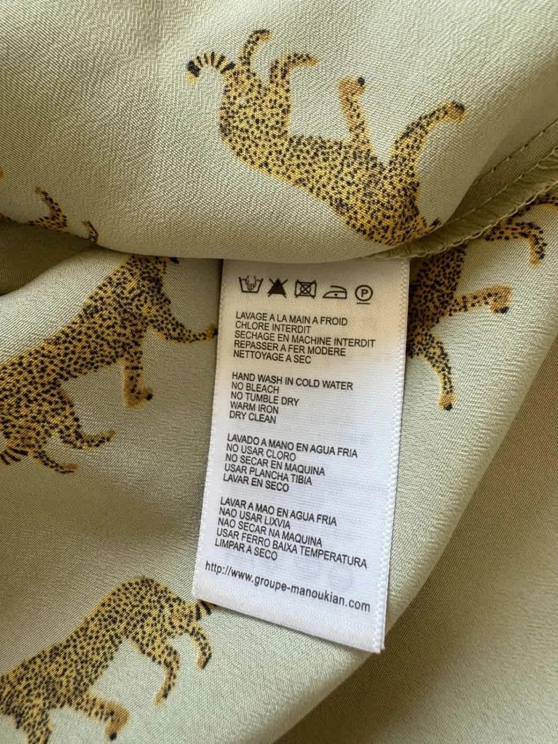 Blouse sans manches élégante Manoukian motifs léopards taille S - Photo 6/8