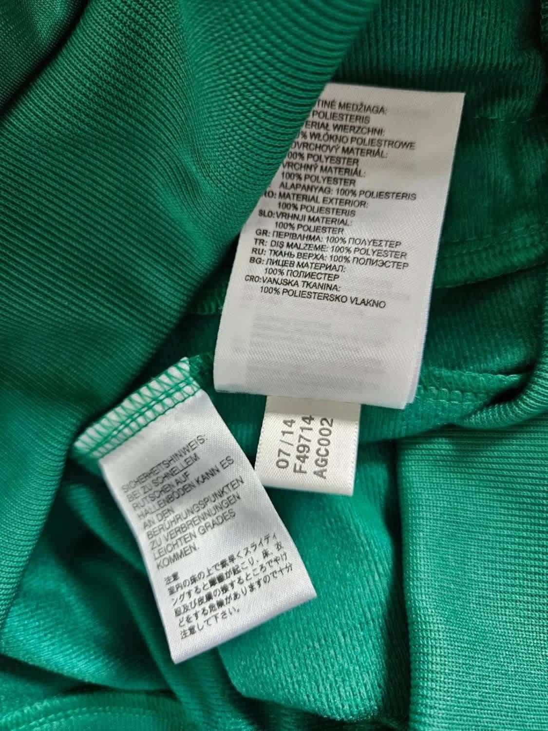 Veste full zip Adidas verte taille XS - Photo 7/7