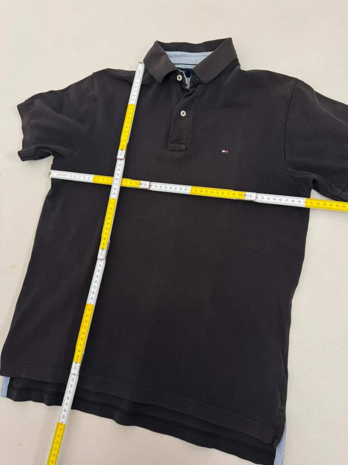 Polo manches courtes coton piqué Tommy Hilfiger marron taille S - DN260112 - Photo 8/8