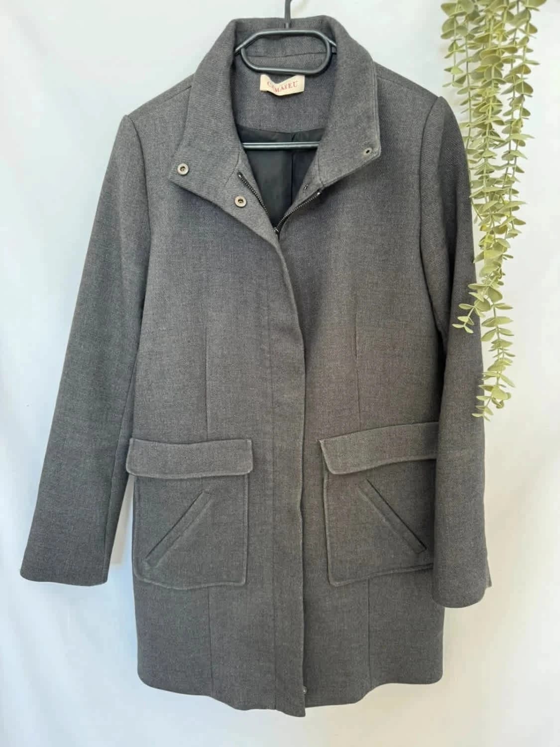 Manteau gris Camaïeu taille M - Photo 2/5