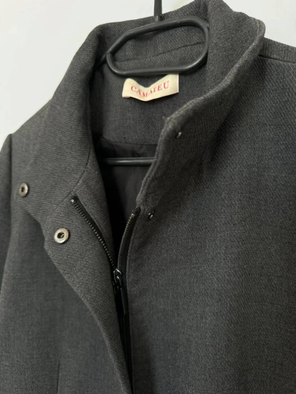 Manteau gris Camaïeu taille M - Photo 3/5