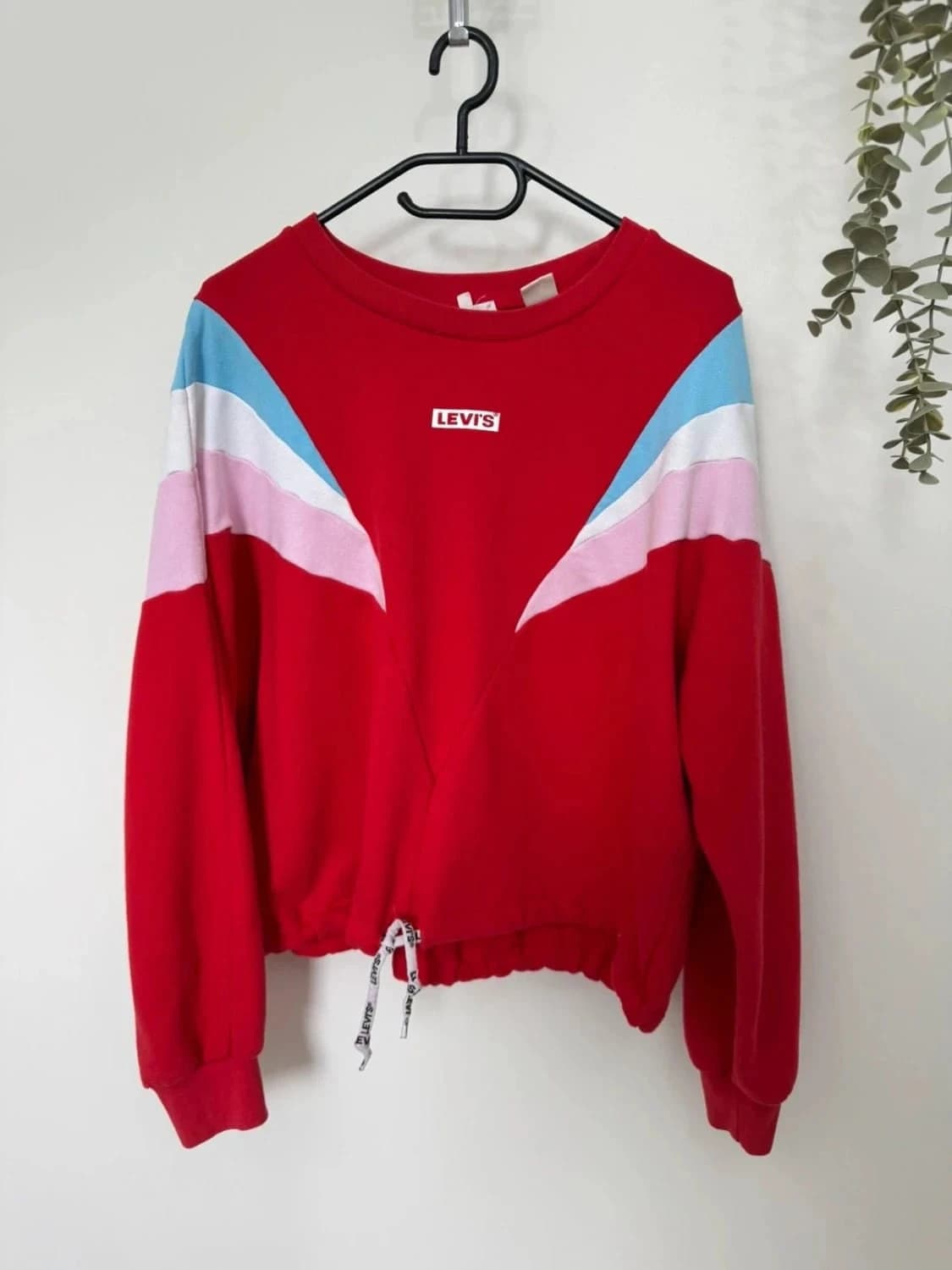 Levi’s sweat colorblock rouge ajustable taille M - Photo 2/8