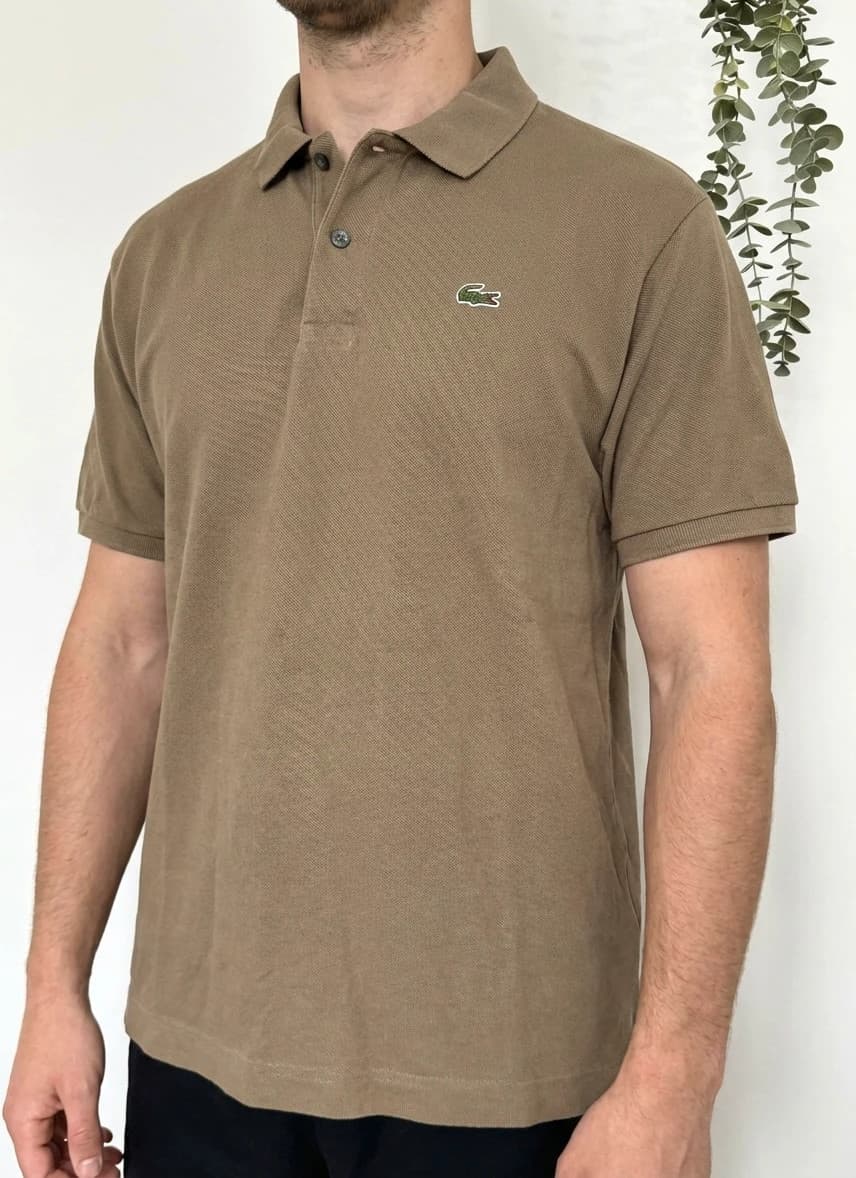 Polo piqué Lacoste marron taupe taille 6/XXL - FP260257 - Photo 1/8