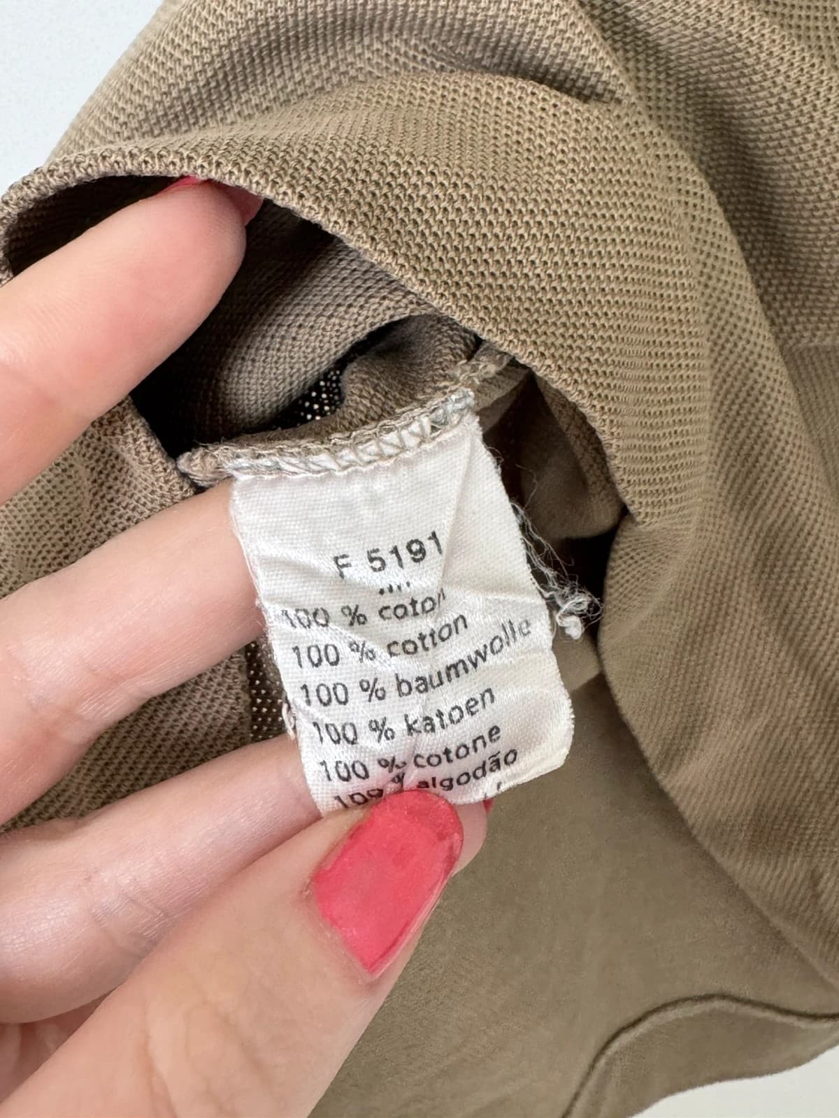 Polo piqué Lacoste marron taupe taille 6/XXL - FP260257 - Photo 3/8