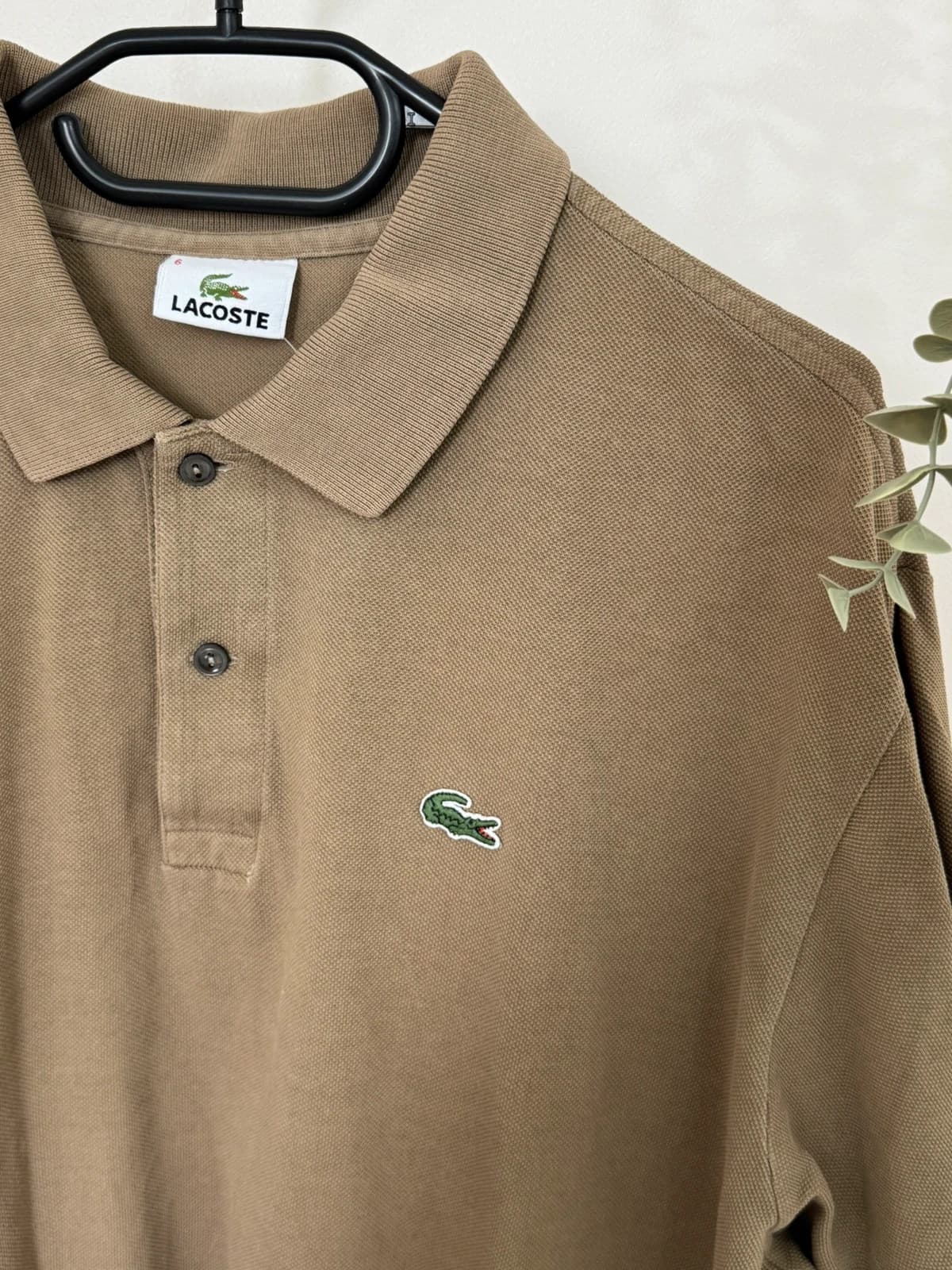 Polo piqué Lacoste marron taupe taille 6/XXL - FP260257 - Photo 5/8