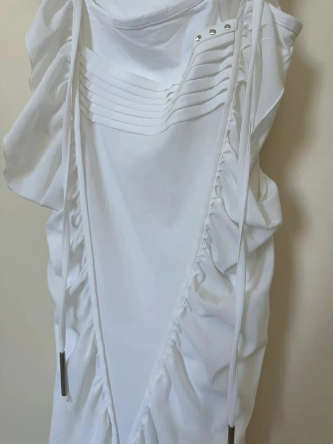 Robe blanche asymétrique Cop Copine taille 42 - Photo 6/6