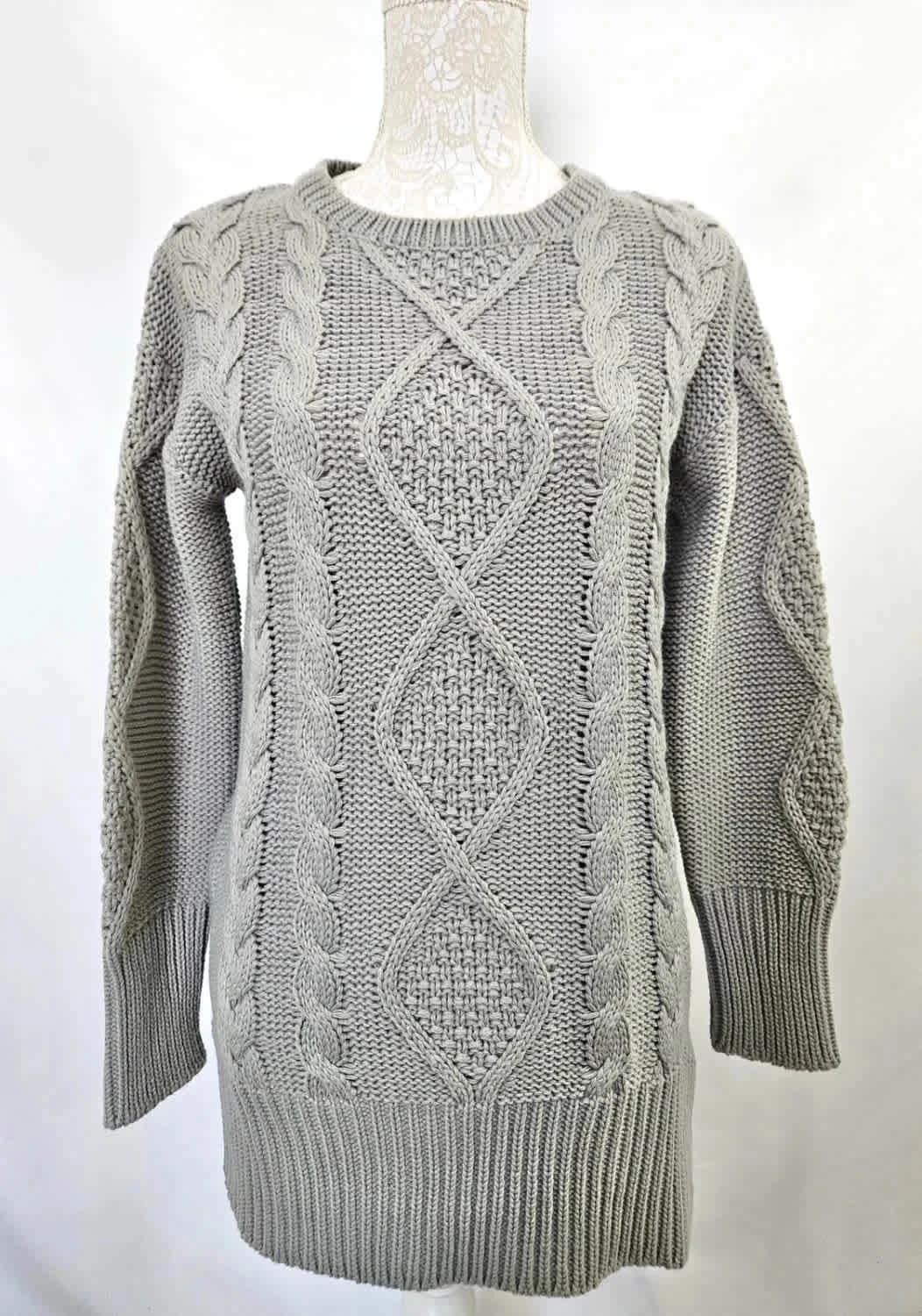 Robe pull en maille gris Blancheporte - Photo 1/3