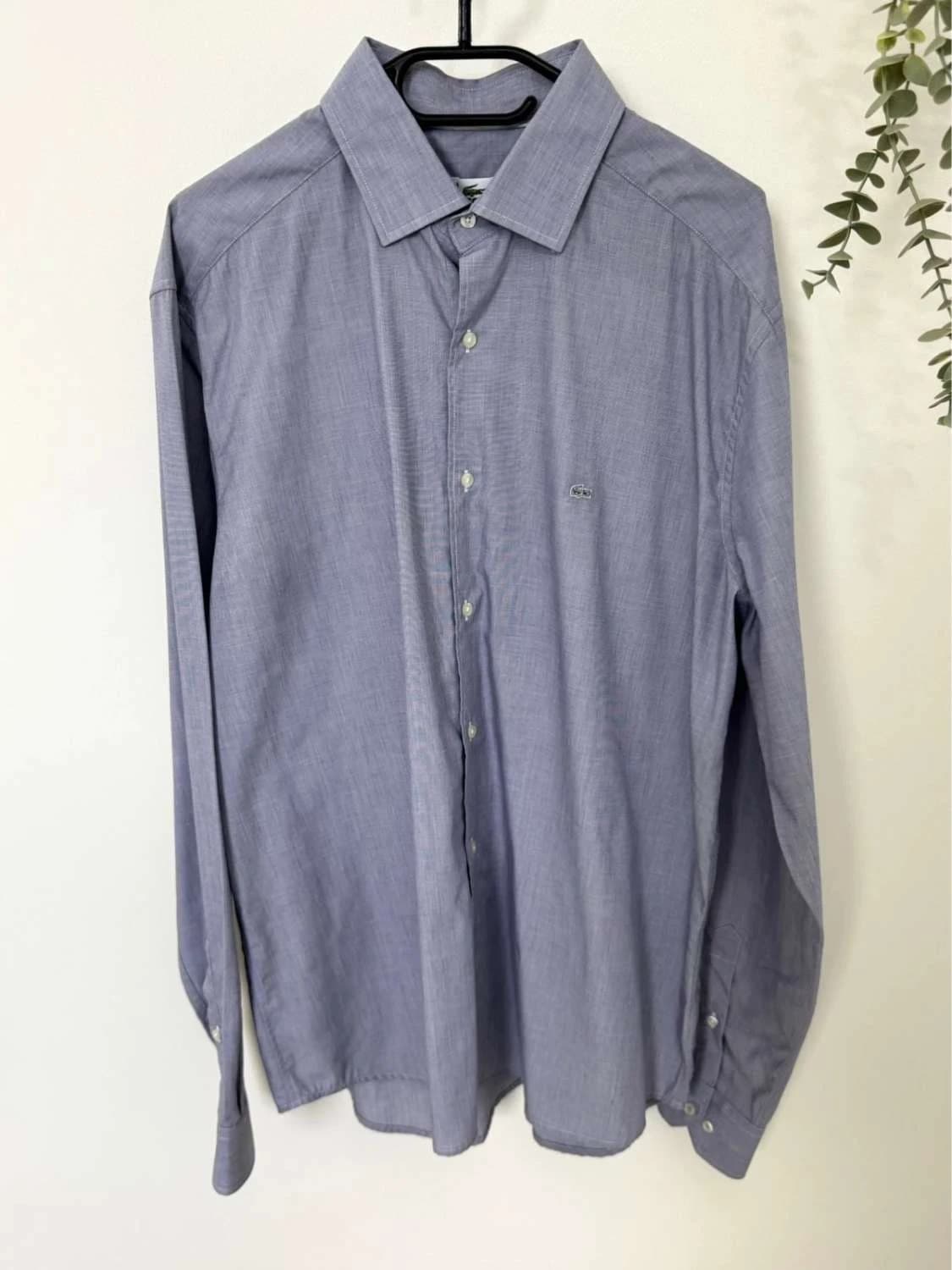 Chemise Lacoste coton bleu gris slim fit taille 44 - FP-260144 - Photo 2/8