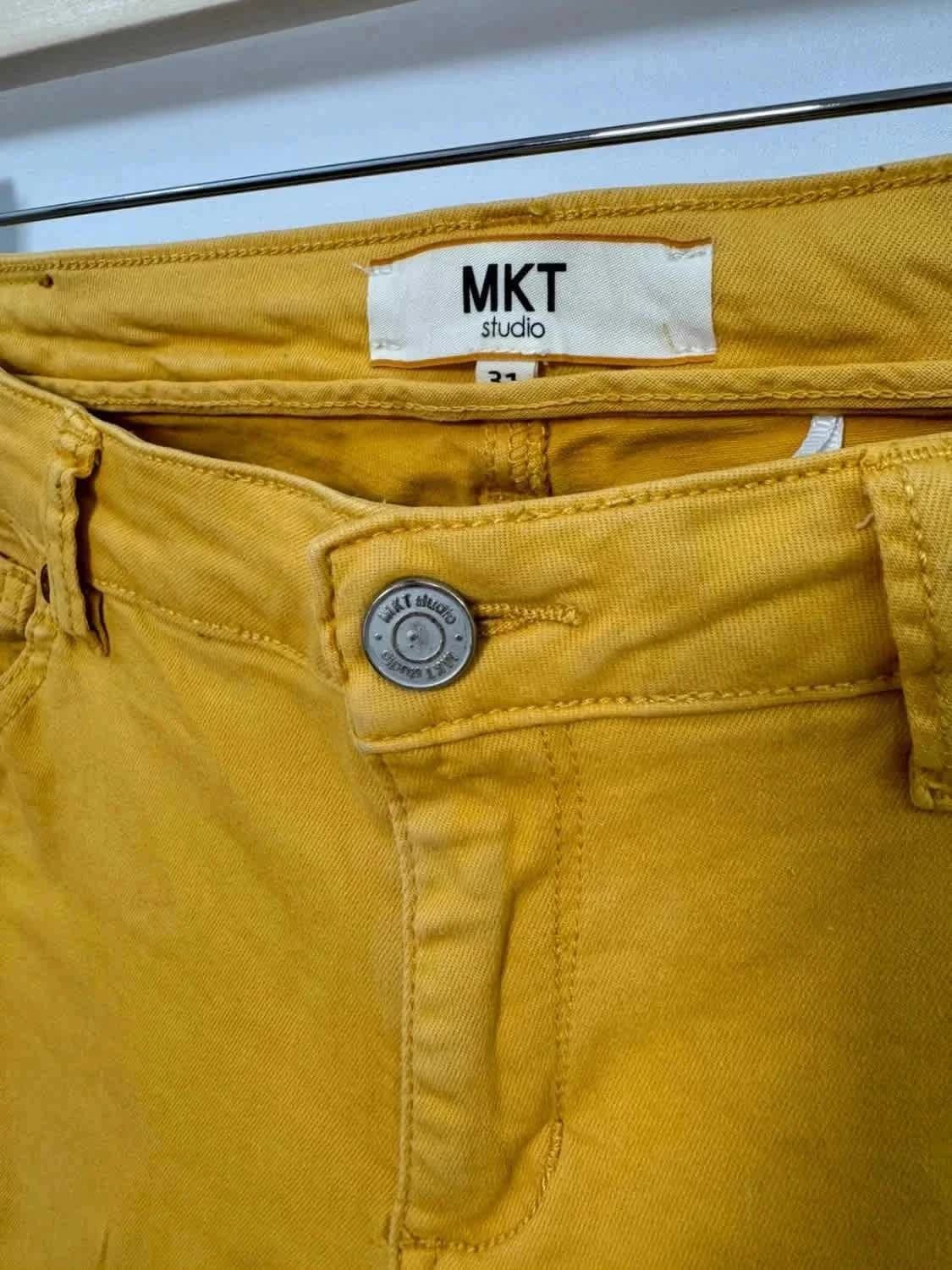 Jean jaune MKT The Bardot slim taille 31 - Photo 4/7