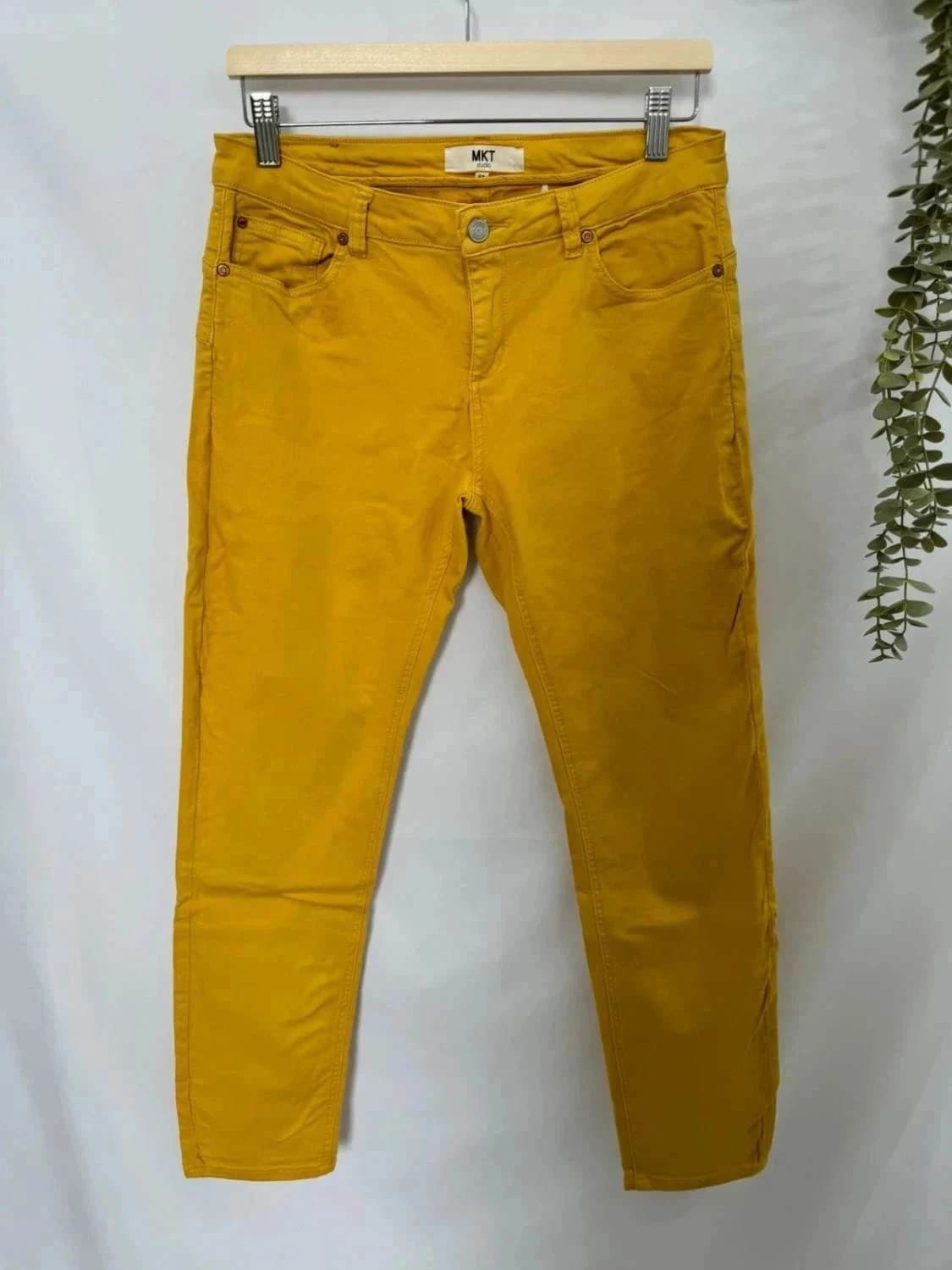 Jean jaune MKT The Bardot slim taille 31 - Photo 2/7