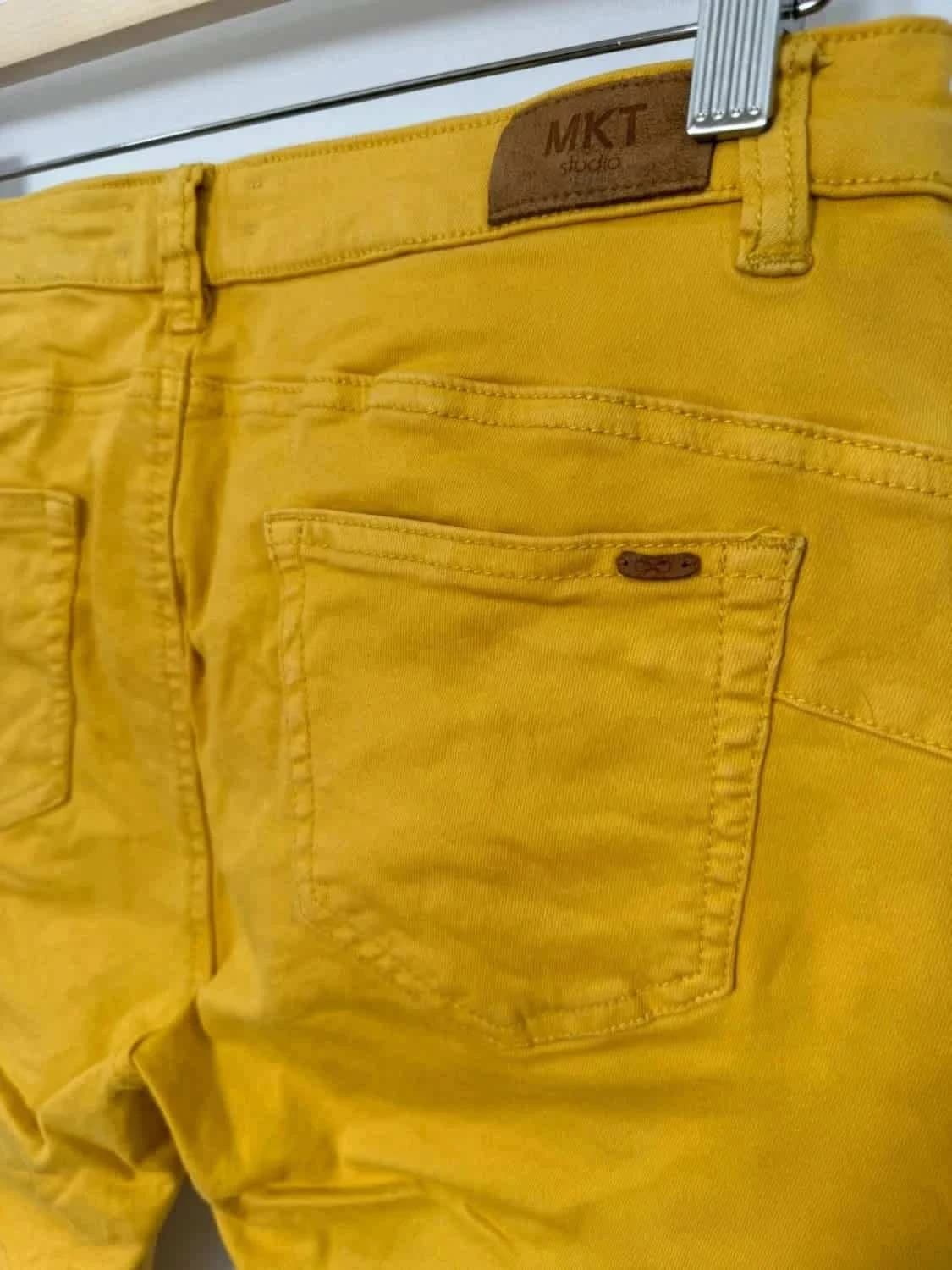 Jean jaune MKT The Bardot slim taille 31 - Photo 5/7