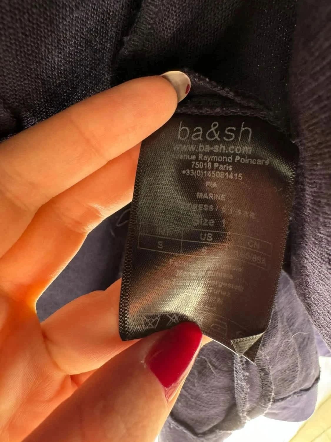 Robe courte cache-cœur ceinturé en lin Ba&sh Pia taille S - Photo 5/5