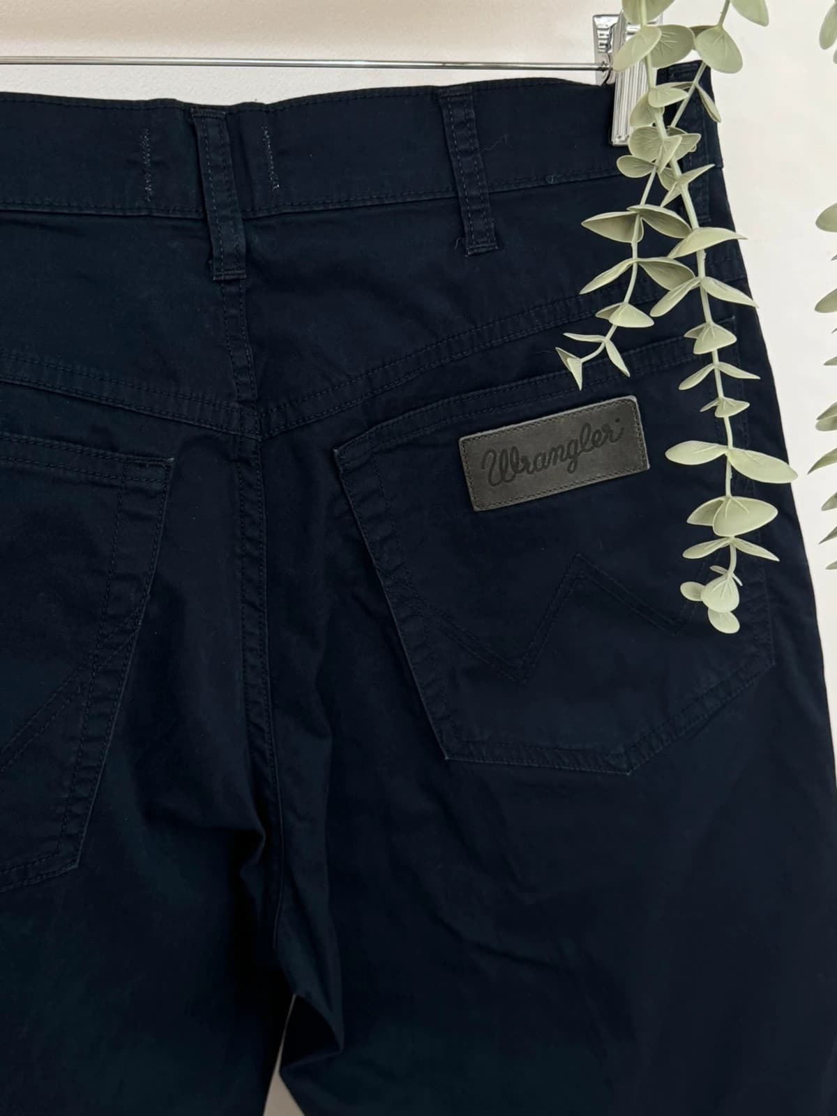 Pantalon chino Wrangler Texas bleu marine coupe droite taille W32 L32 - Photo 4/10