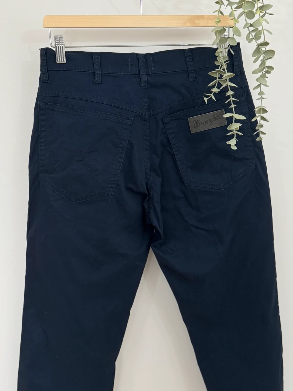 Pantalon chino Wrangler Texas bleu marine coupe droite taille W32 L32 - Photo 5/10