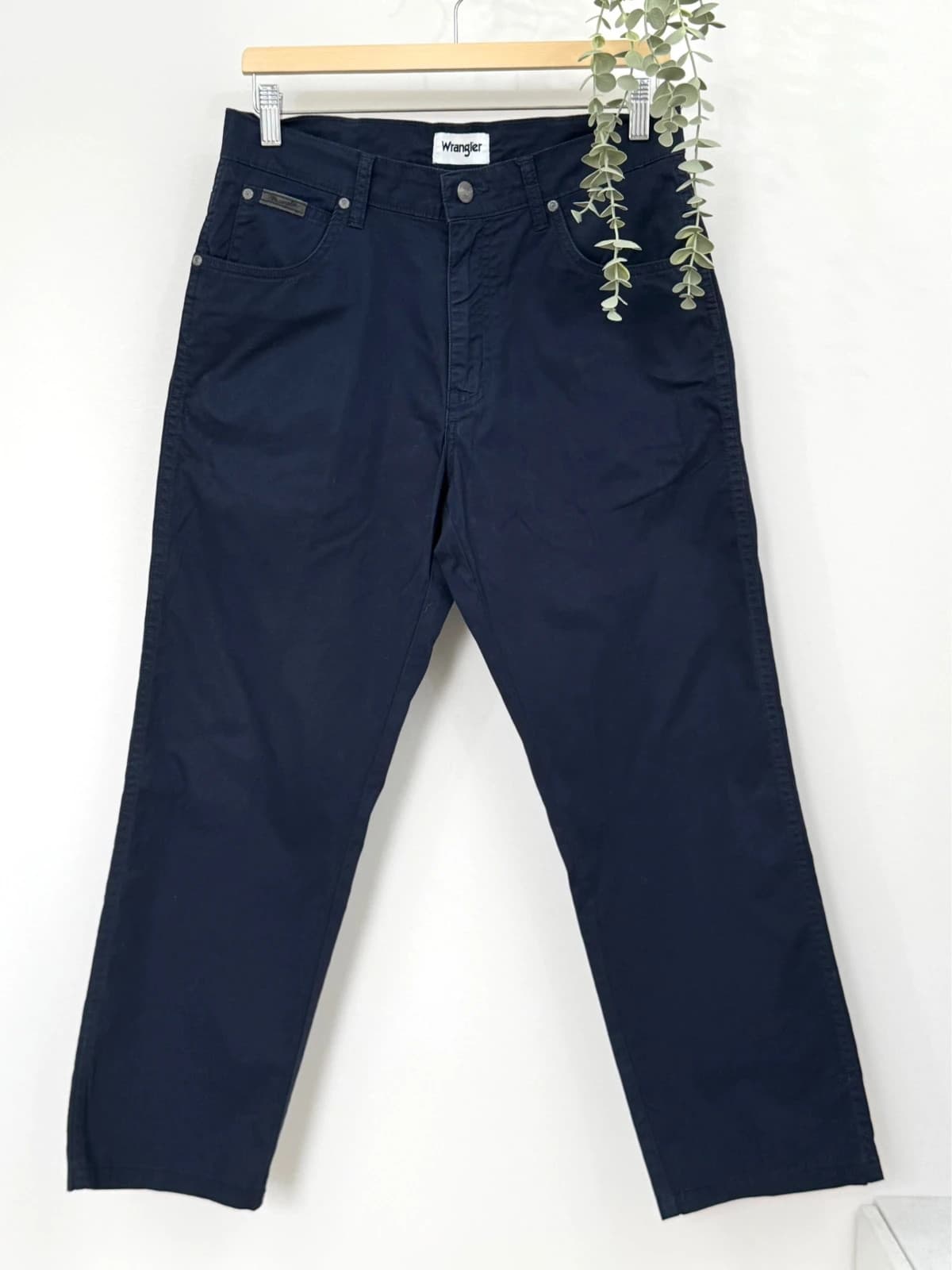 Pantalon chino Wrangler Texas bleu marine coupe droite taille W32 L32 - Photo 2/10