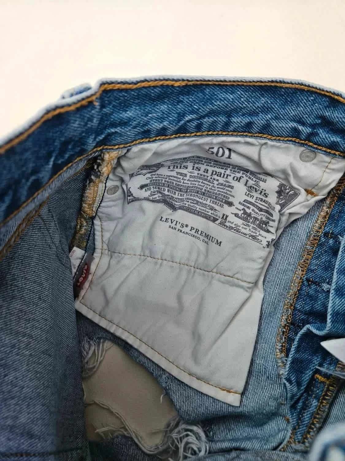 Short en jean Levi’s Premium 501 Original W26 - Photo 8/11