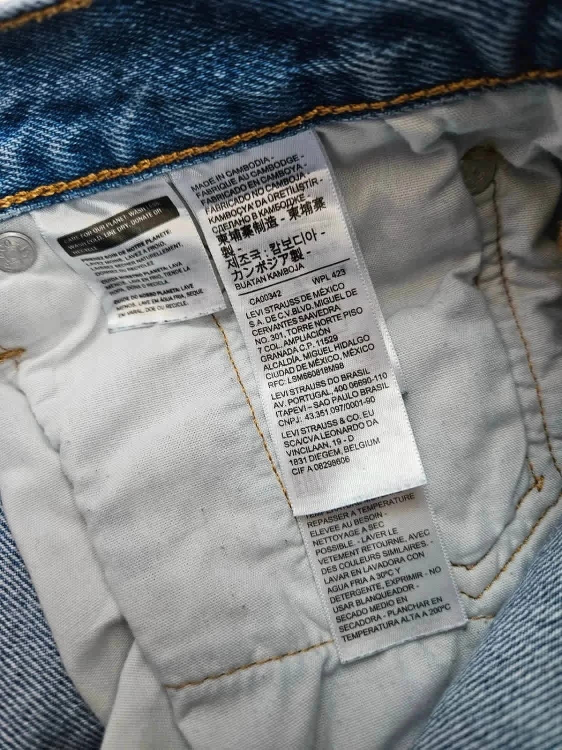 Short en jean Levi’s Premium 501 Original W26 - Photo 9/11