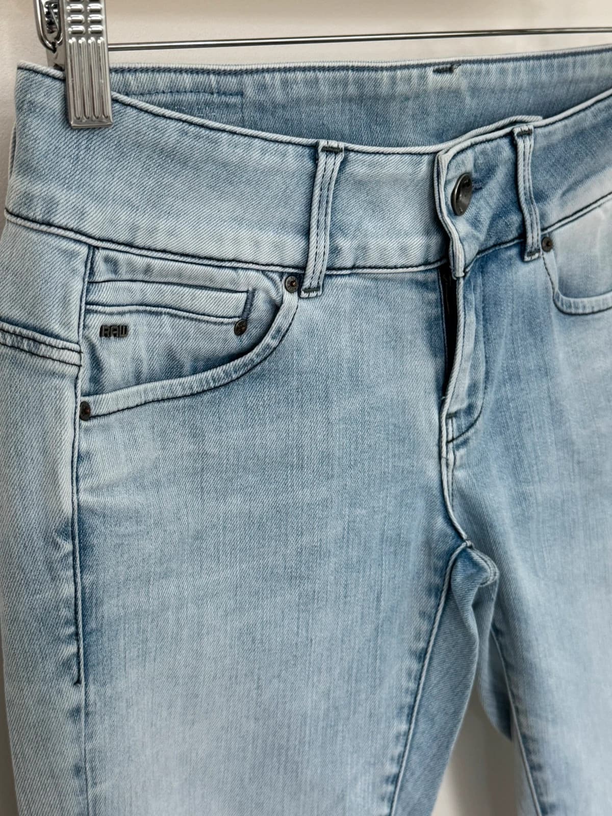Jean G-Star Raw slim skinny bleu clair taille W27 L30 - Photo 4/12