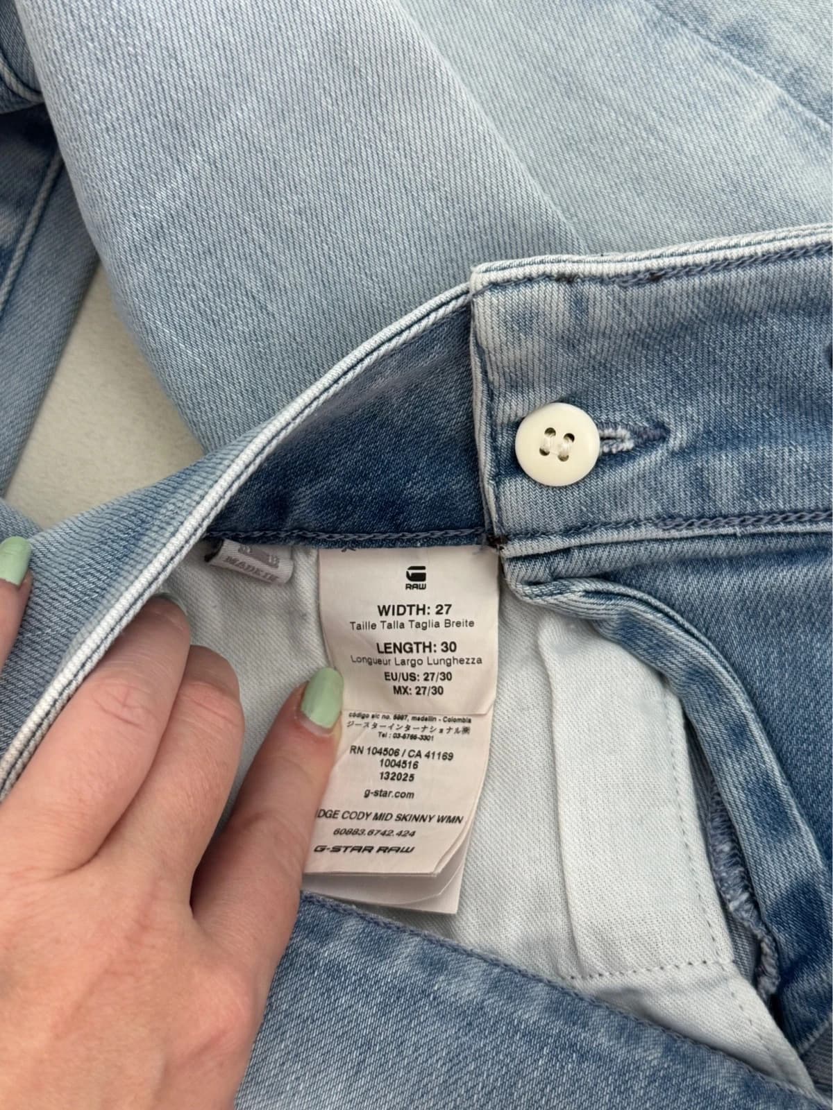 Jean G-Star Raw slim skinny bleu clair taille W27 L30 - Photo 8/12
