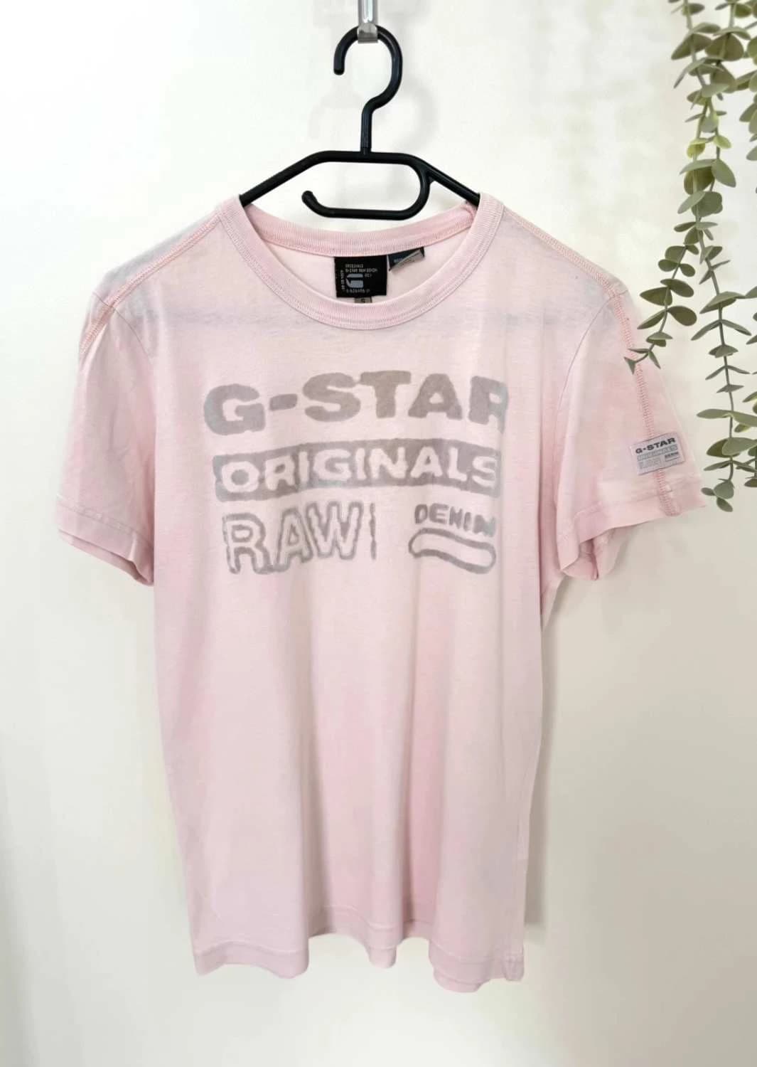 T-shirt G-Star Raw rose pâle logo Originals Raw Denim taille S - FP2512153 - Photo 2/7