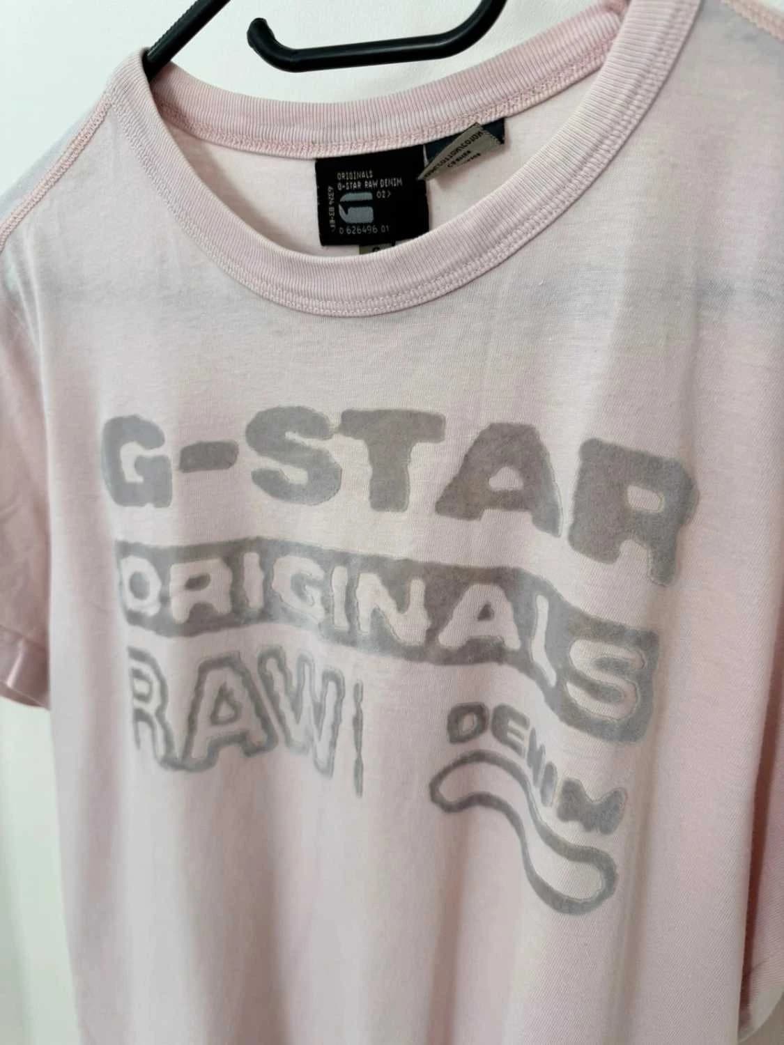 T-shirt G-Star Raw rose pâle logo Originals Raw Denim taille S - FP2512153 - Photo 3/7