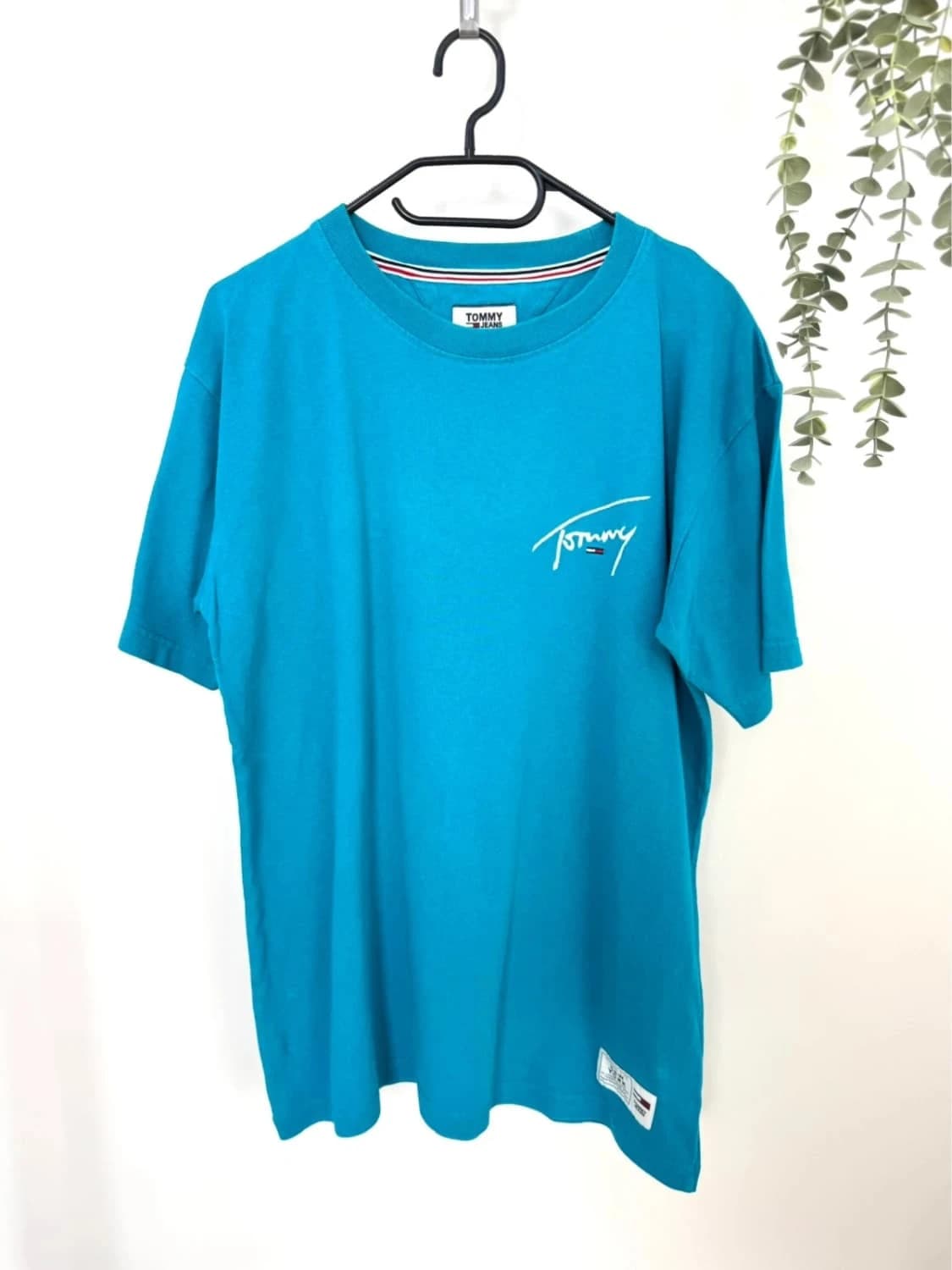 T-shirt coton Tommy Jeans bleu signature brodée New York taille M - FP2512203 - Photo 2/9