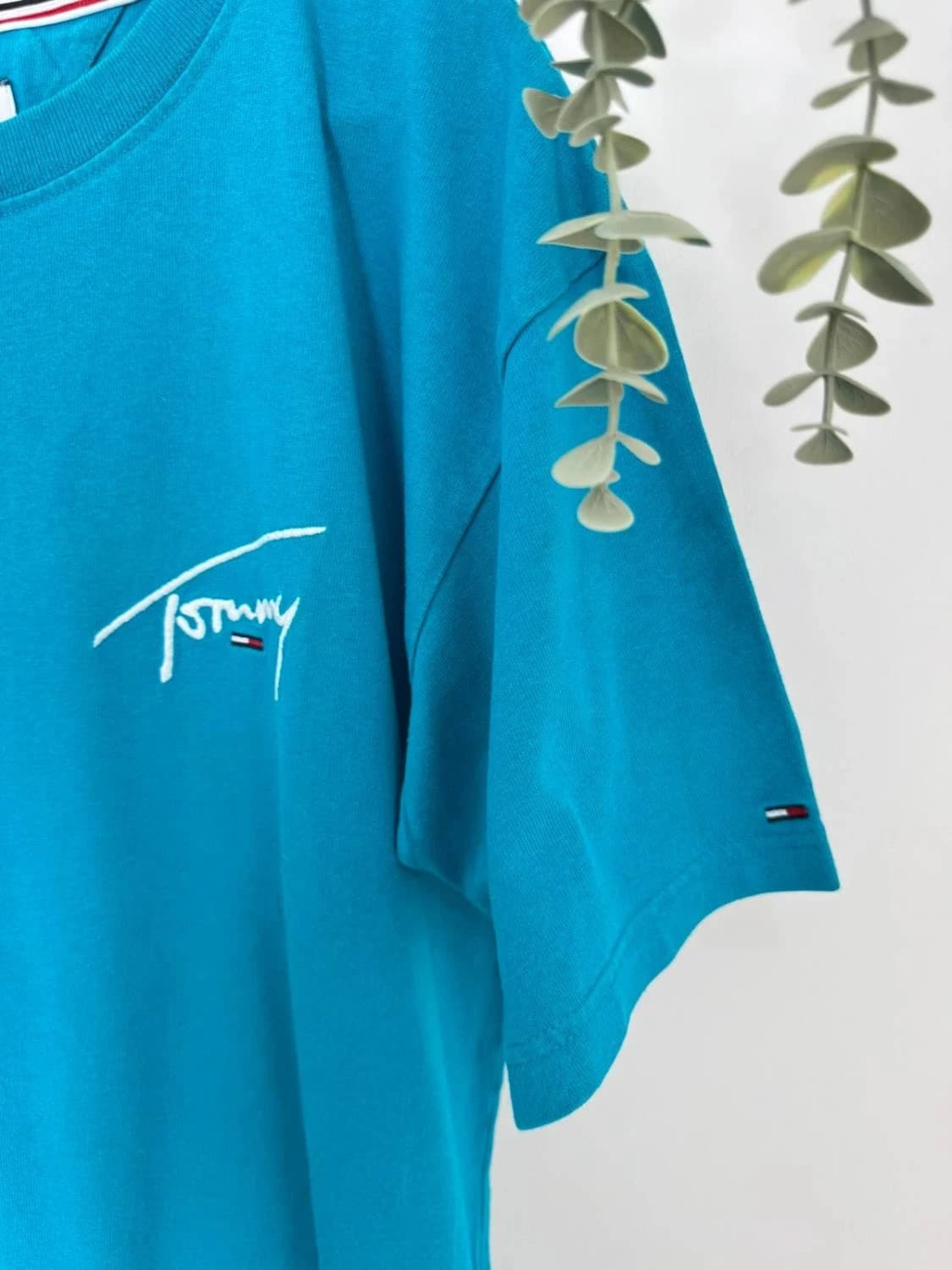 T-shirt coton Tommy Jeans bleu signature brodée New York taille M - FP2512203 - Photo 3/9