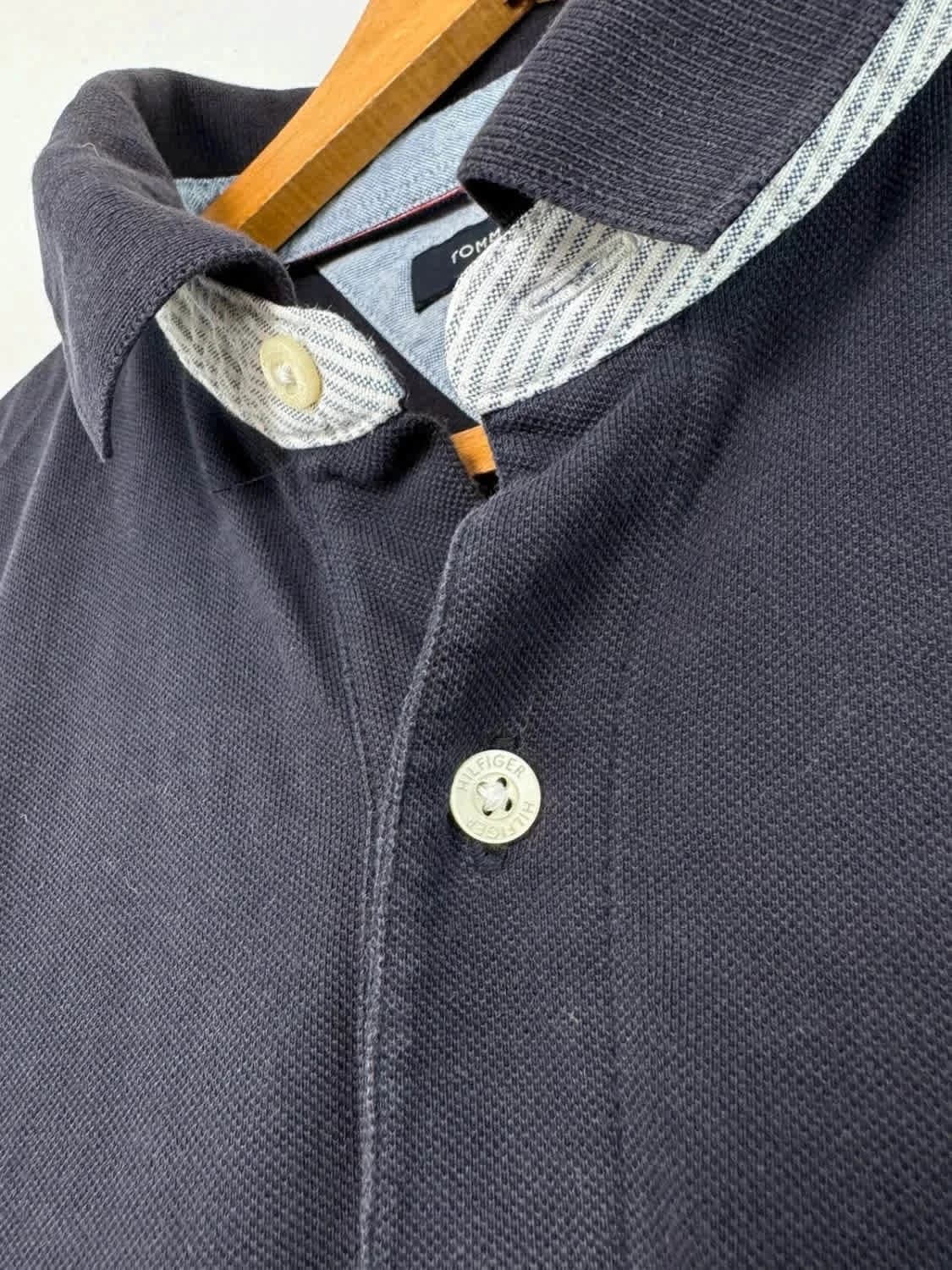 Polo bleu marine Tommy Hilfiger brodé taille XL - Photo 4/7