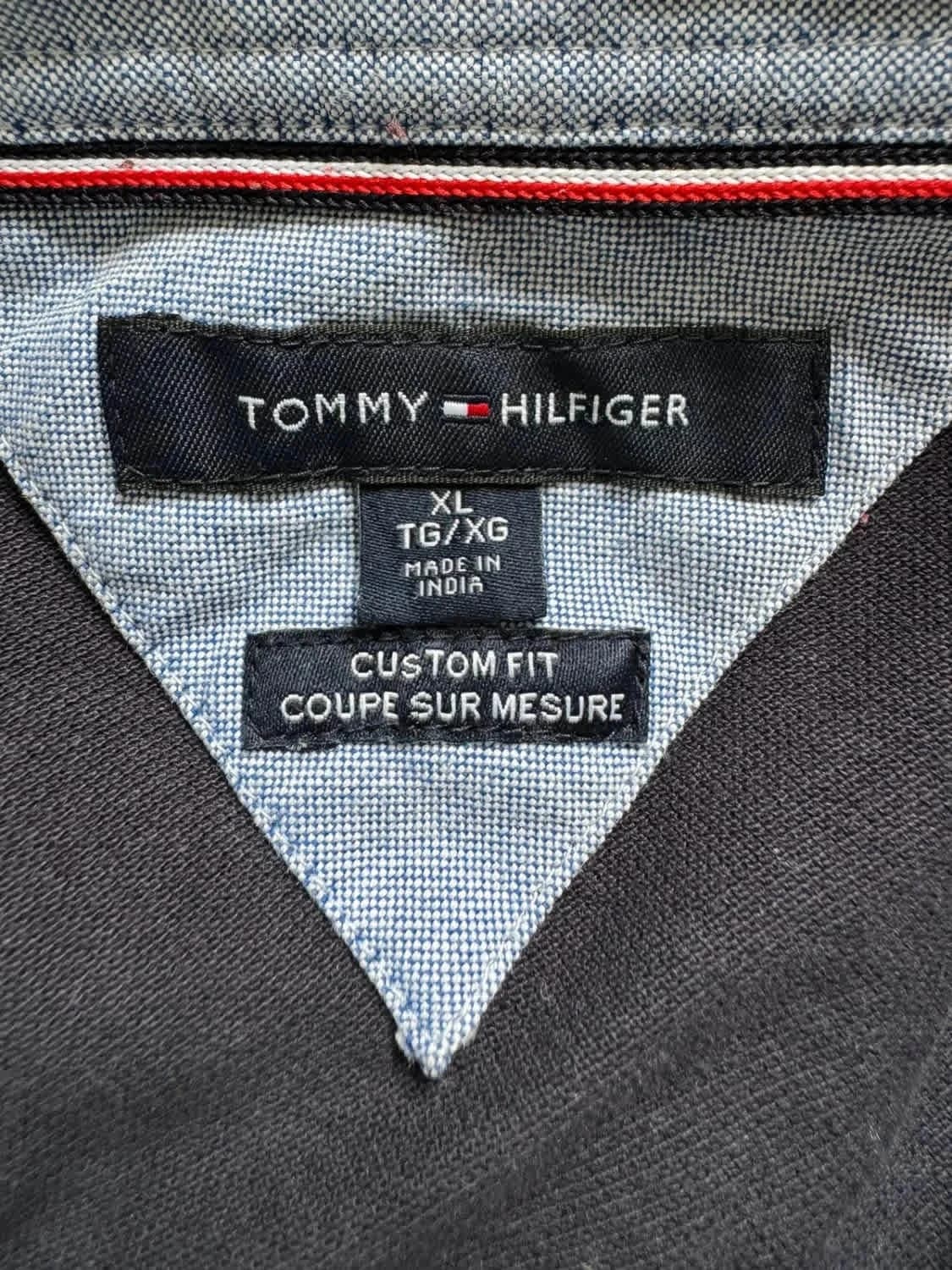 Polo bleu marine Tommy Hilfiger brodé taille XL - Photo 5/7