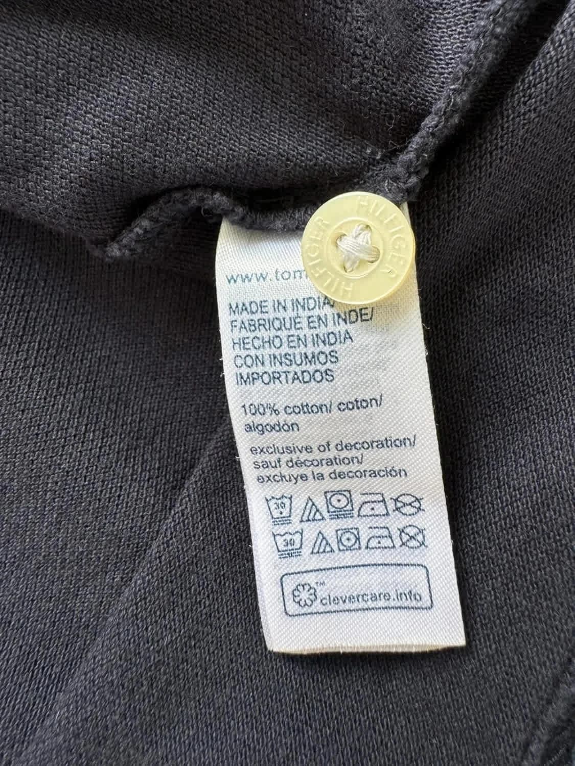Polo bleu marine Tommy Hilfiger brodé taille XL - Photo 6/7