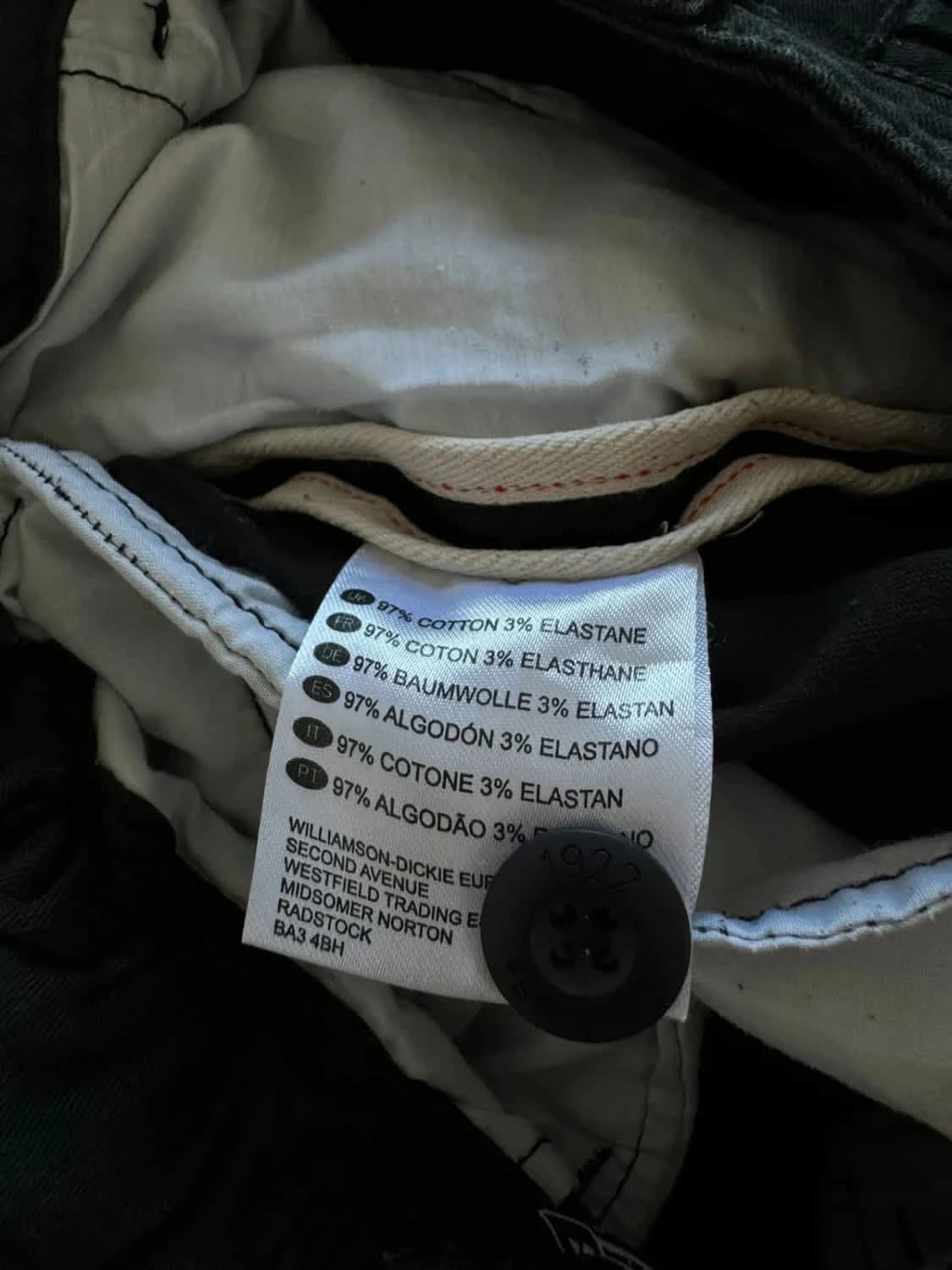 Short chino Dickies noir élastique taille 44 - Photo 7/7
