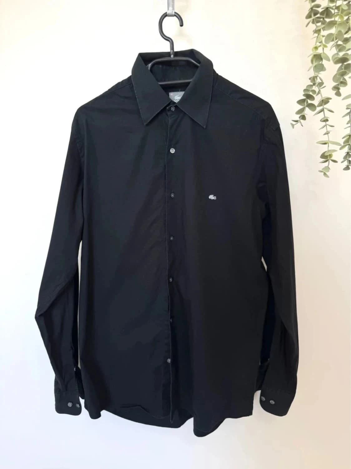 Chemise manches longues Lacoste noire taille 41/L - Photo 2/8