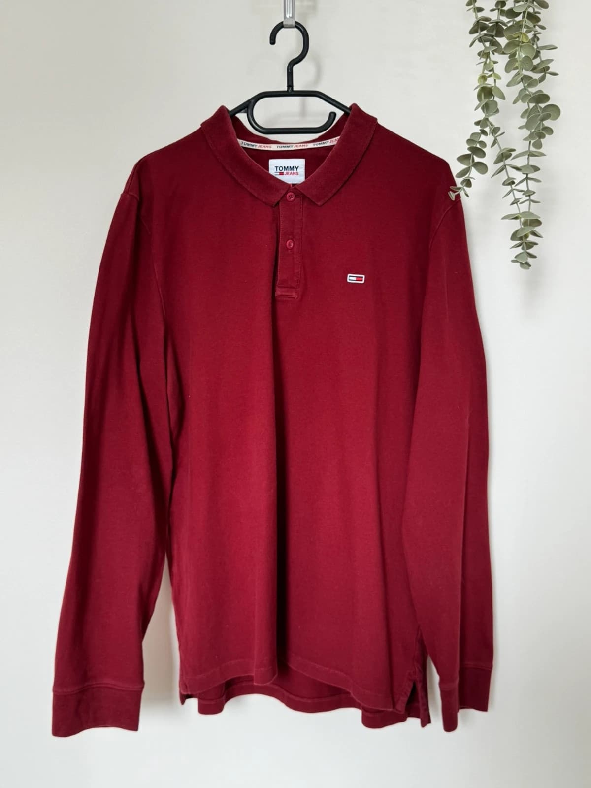 Polo manches longues piqué Tommy Jeans bordeaux taille XL - FP260265 - Photo 2/7