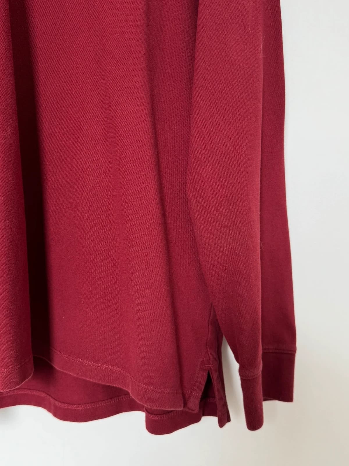 Polo manches longues piqué Tommy Jeans bordeaux taille XL - FP260265 - Photo 3/7