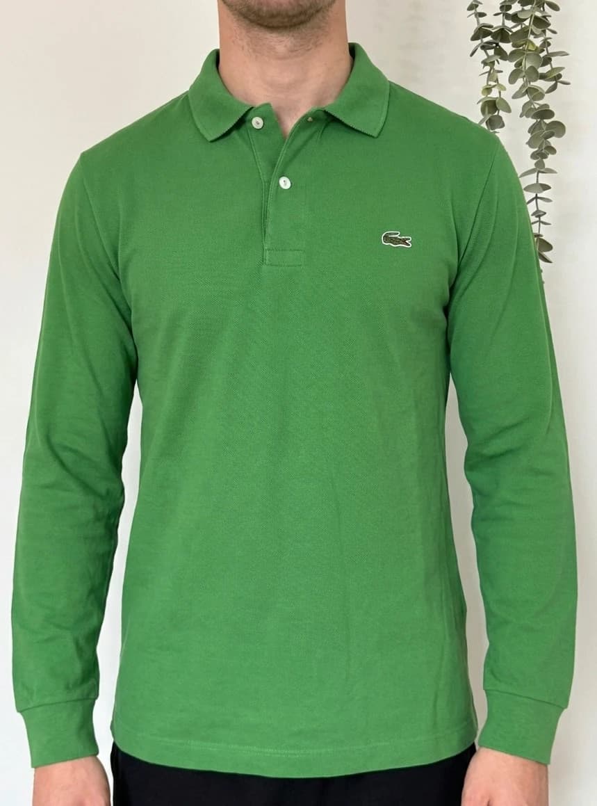 Polo manches longues Lacoste vert prairie taille 2/XS - FP260252 - Photo 1/8