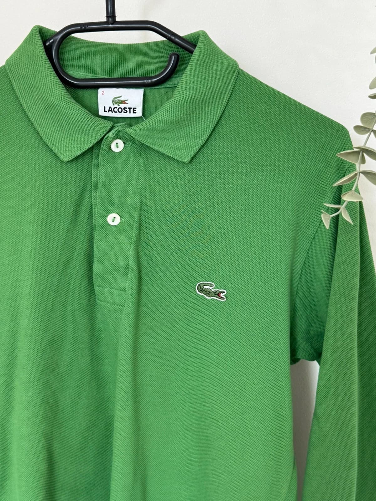 Polo manches longues Lacoste vert prairie taille 2/XS - FP260252 - Photo 3/8