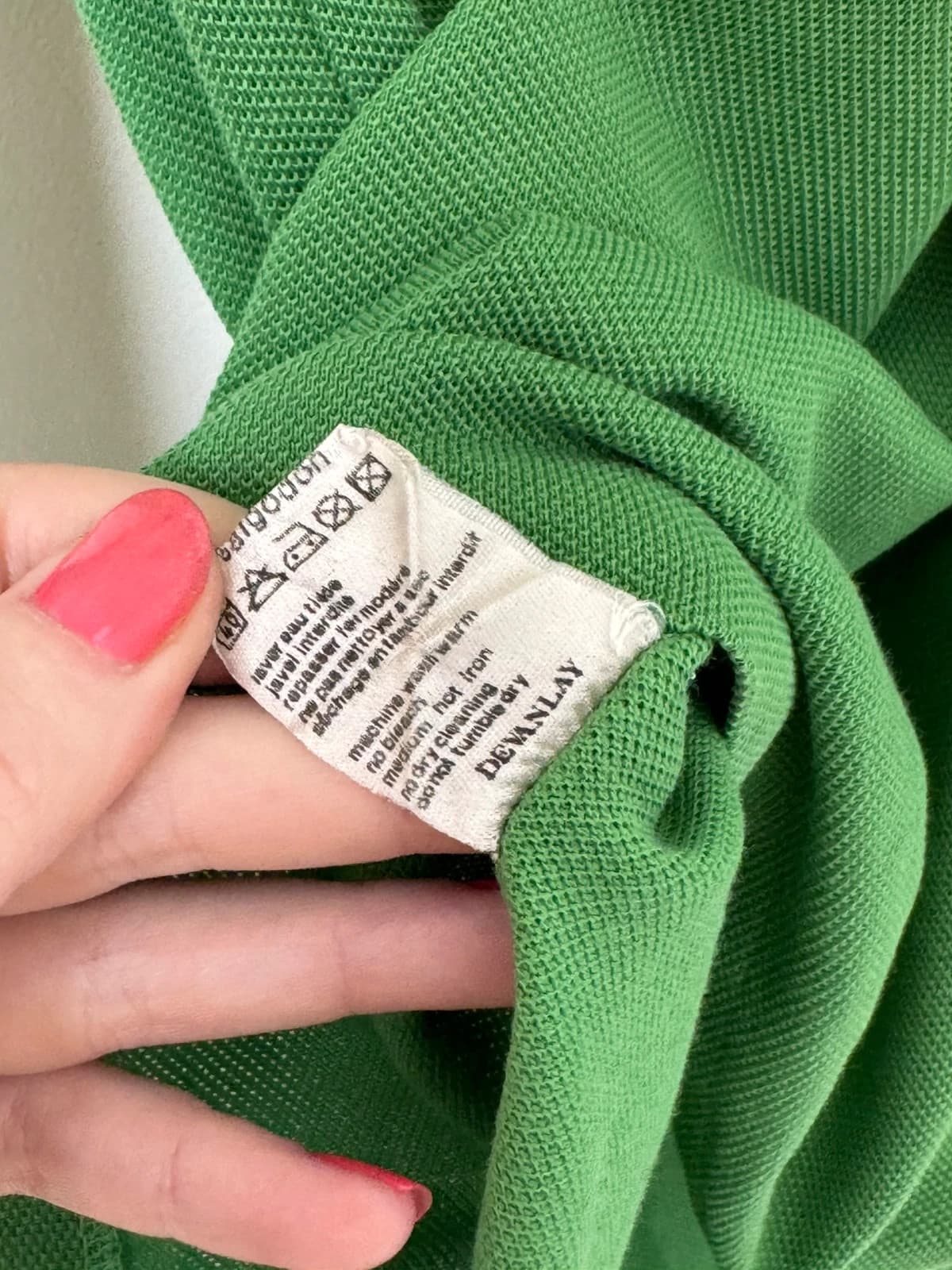 Polo manches longues Lacoste vert prairie taille 2/XS - FP260252 - Photo 6/8