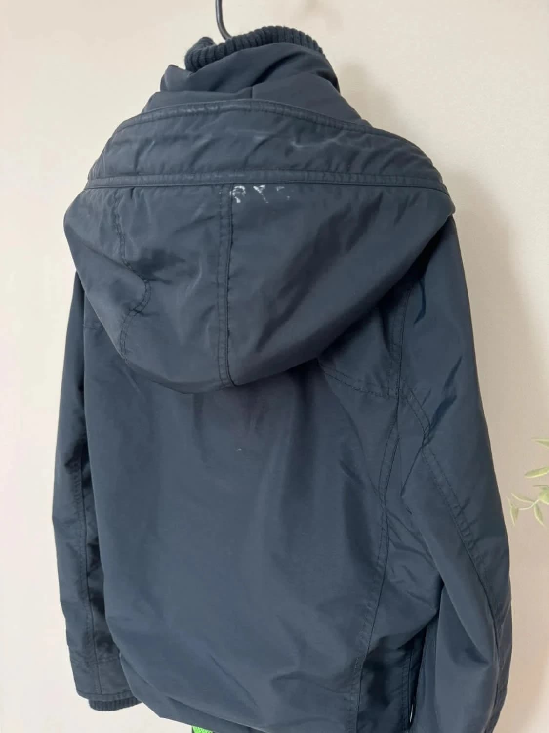 Blouson bleu marine Abercrombie & Fitch logo brodé vert taille S - Photo 6/13